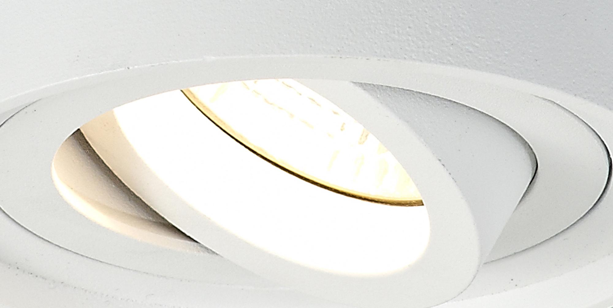 Rico 9.7cm Adjustable Cylinder Spotlight, 1 Light GU10, Sand White