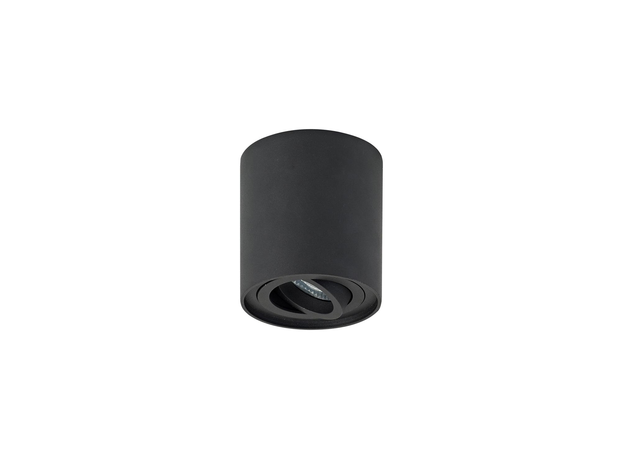 Rico 9.7cm Adjustable Cylinder Spotlight, 1 Light GU10, Sand Black