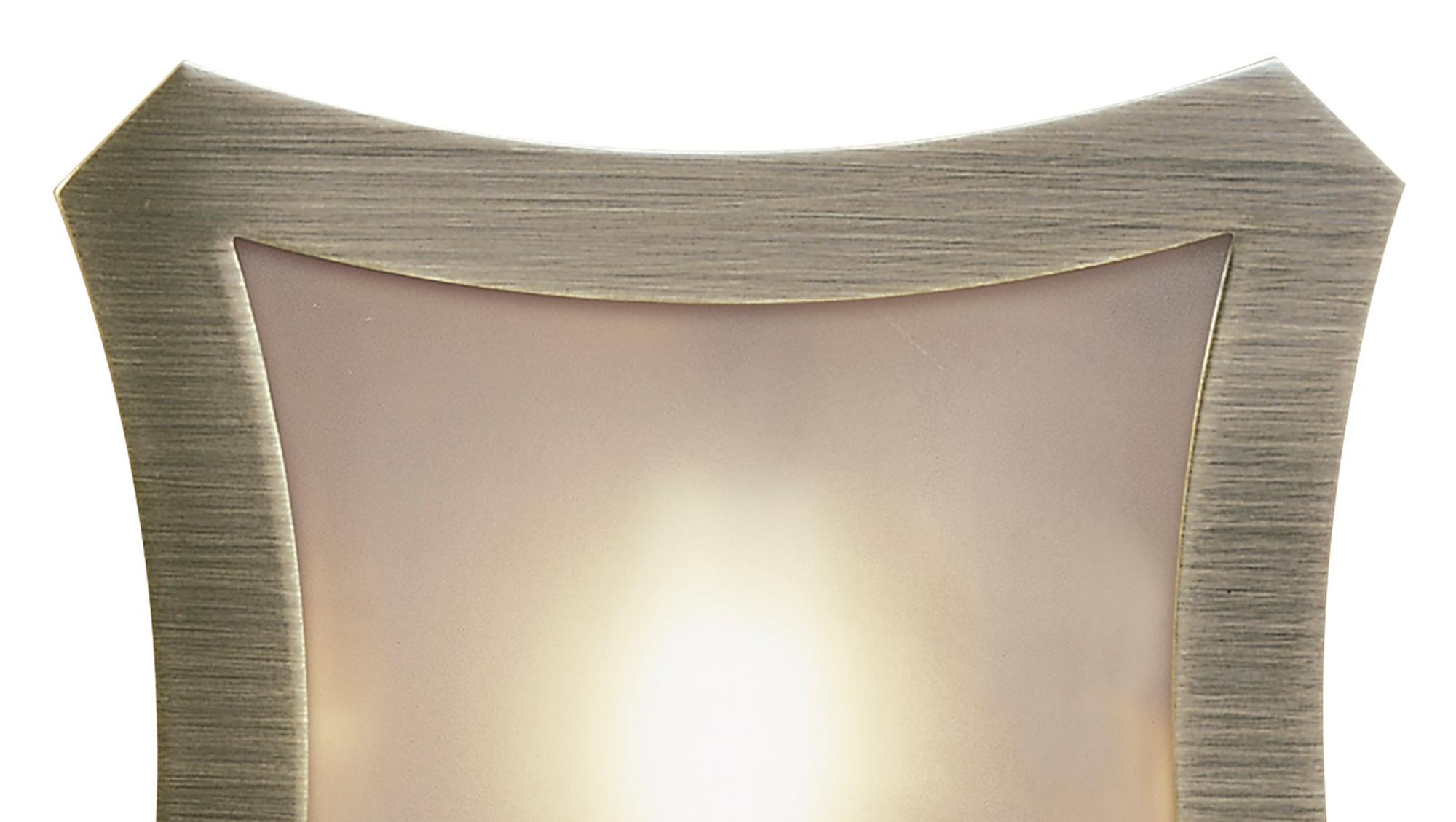 Rosa Del Desierto Flush Ceiling Large Square 1 Light R7S-78mm, Antique Brass
