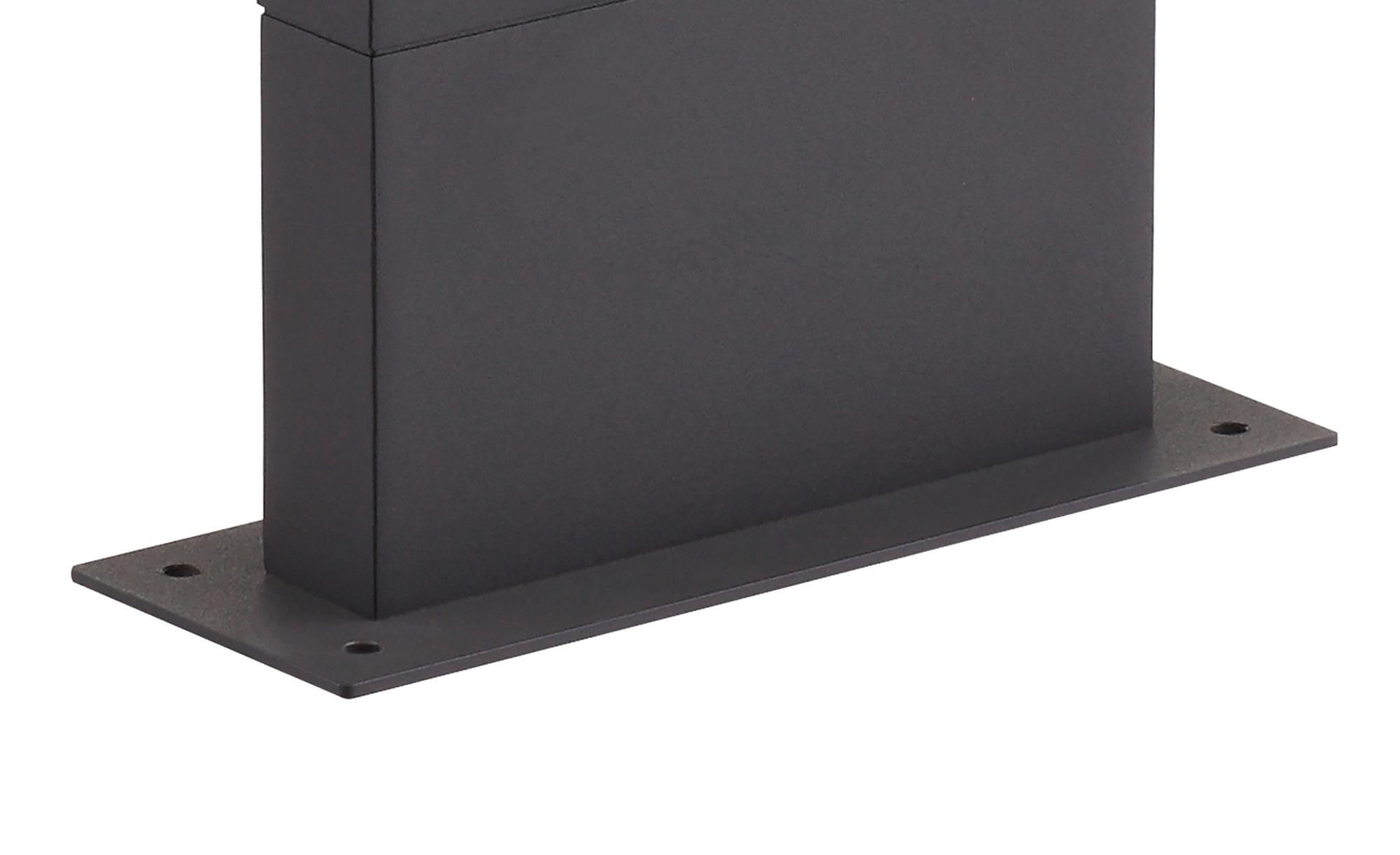 Ruka Floor Lamp Small, 13W LED, 3000K, 850lm, IP54, Anthracite/Walnut, 3yrs Warranty