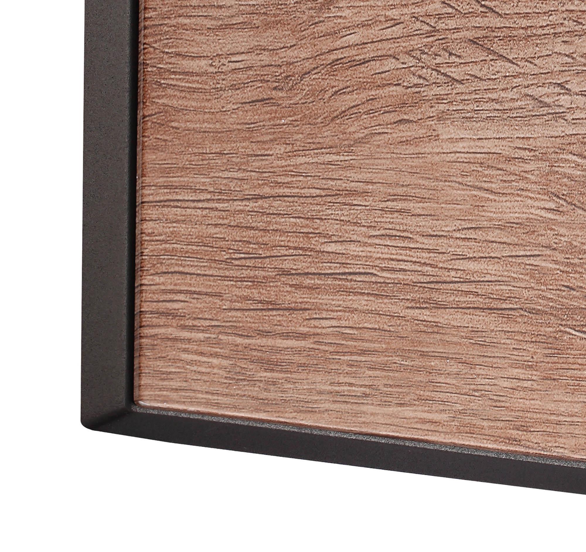Ruka PIR Motion Sensor Wall Lamp, 15W LED, 3000K, 900lm, IP54, Anthracite/Walnut, 3yrs Warranty