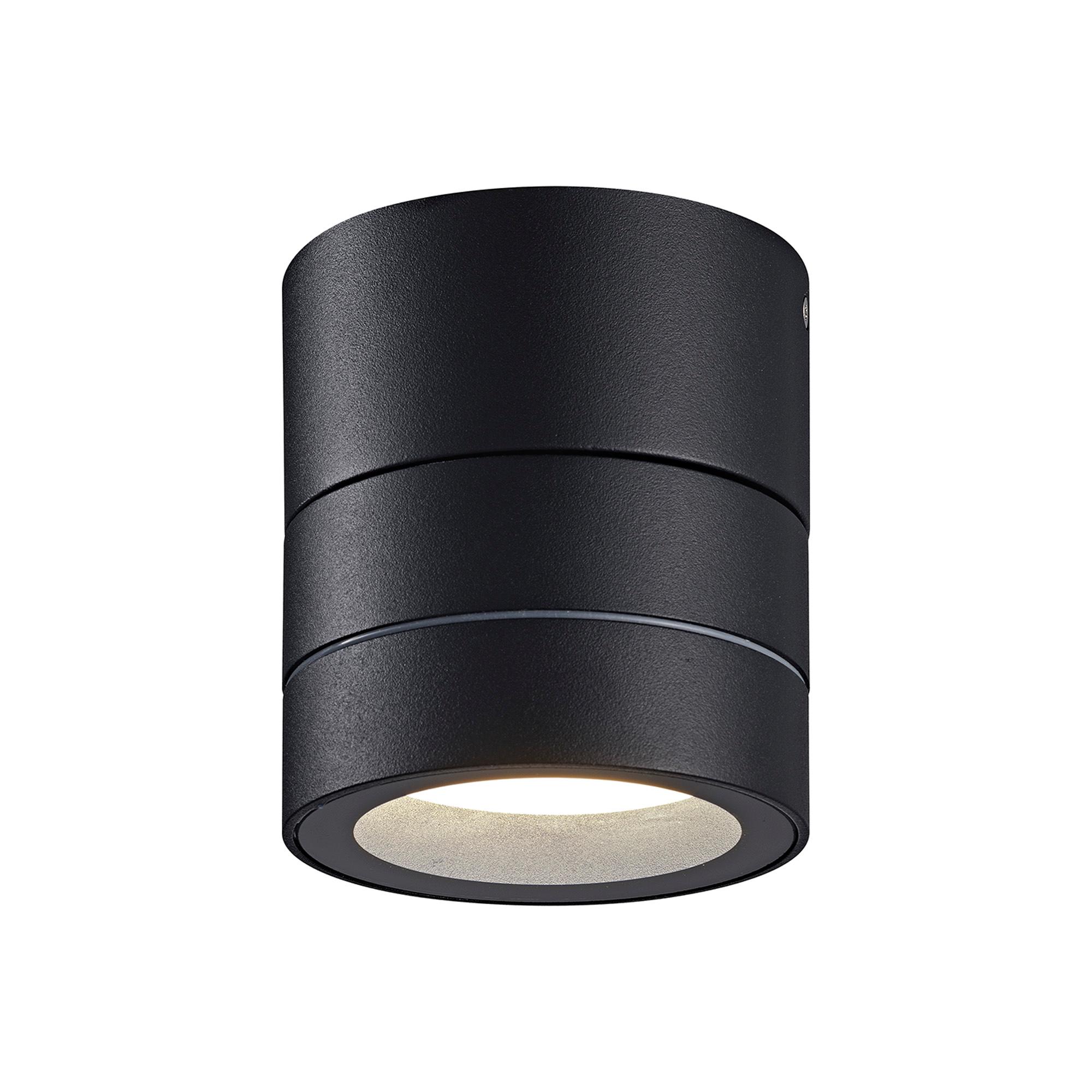 Saler Adjustable Ceiling Spotlight/Wall Light, 1 Light, With Replaceable 12W LEDs, 4000K, Black, IP65, 2yrs Warranty