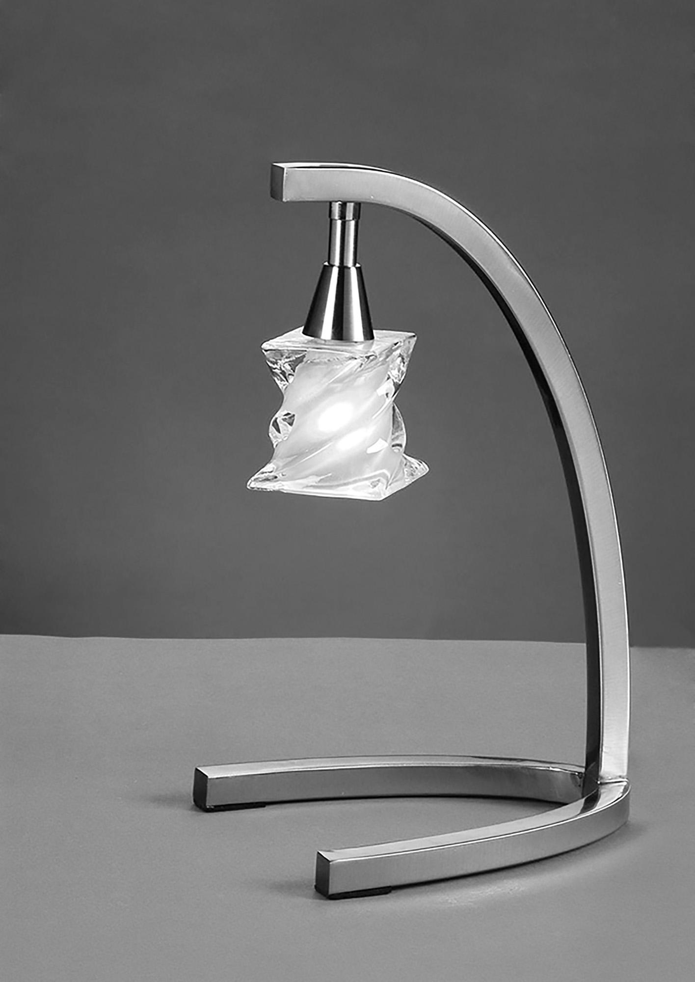Salomon Table Lamp 1 Light G9, Satin Nickel