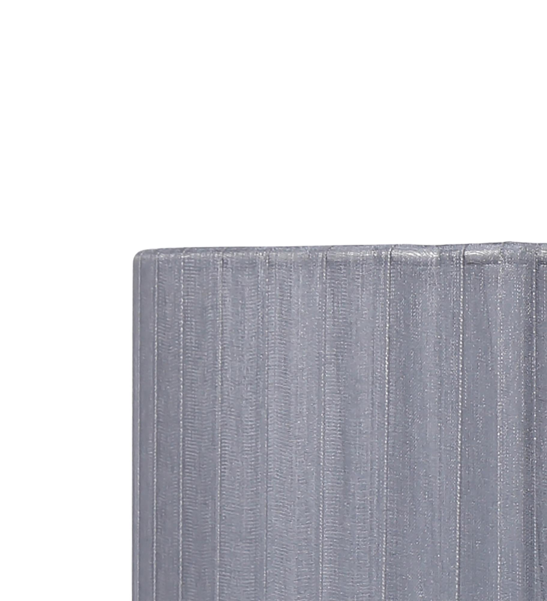 Banyan 3 Light Switched Floor Lamp With 45cm x 15cm Grey Organza Shade Antique Brass/Grey