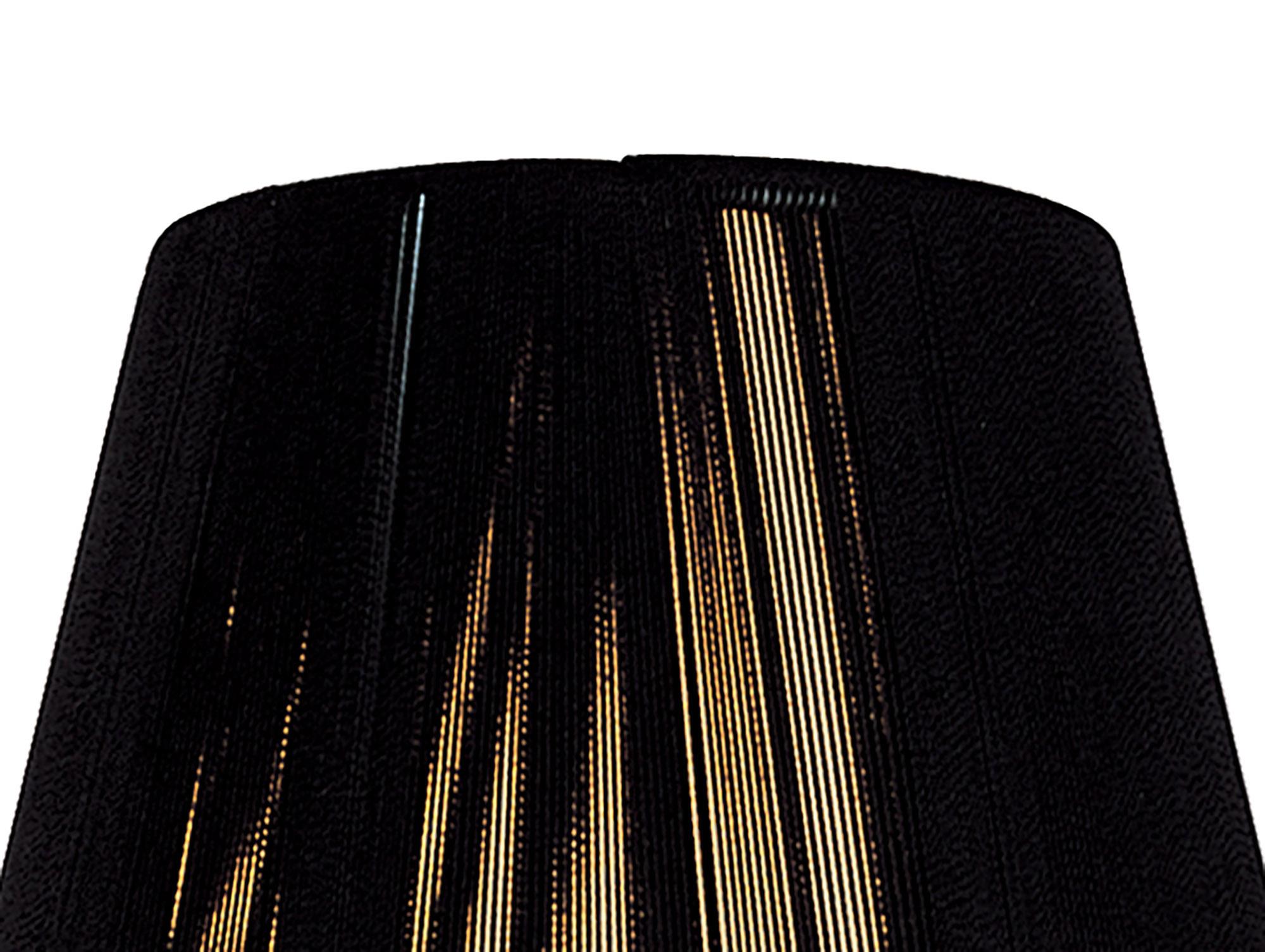 Clip On Silk String Shade Black 80/130mm x 110mm
