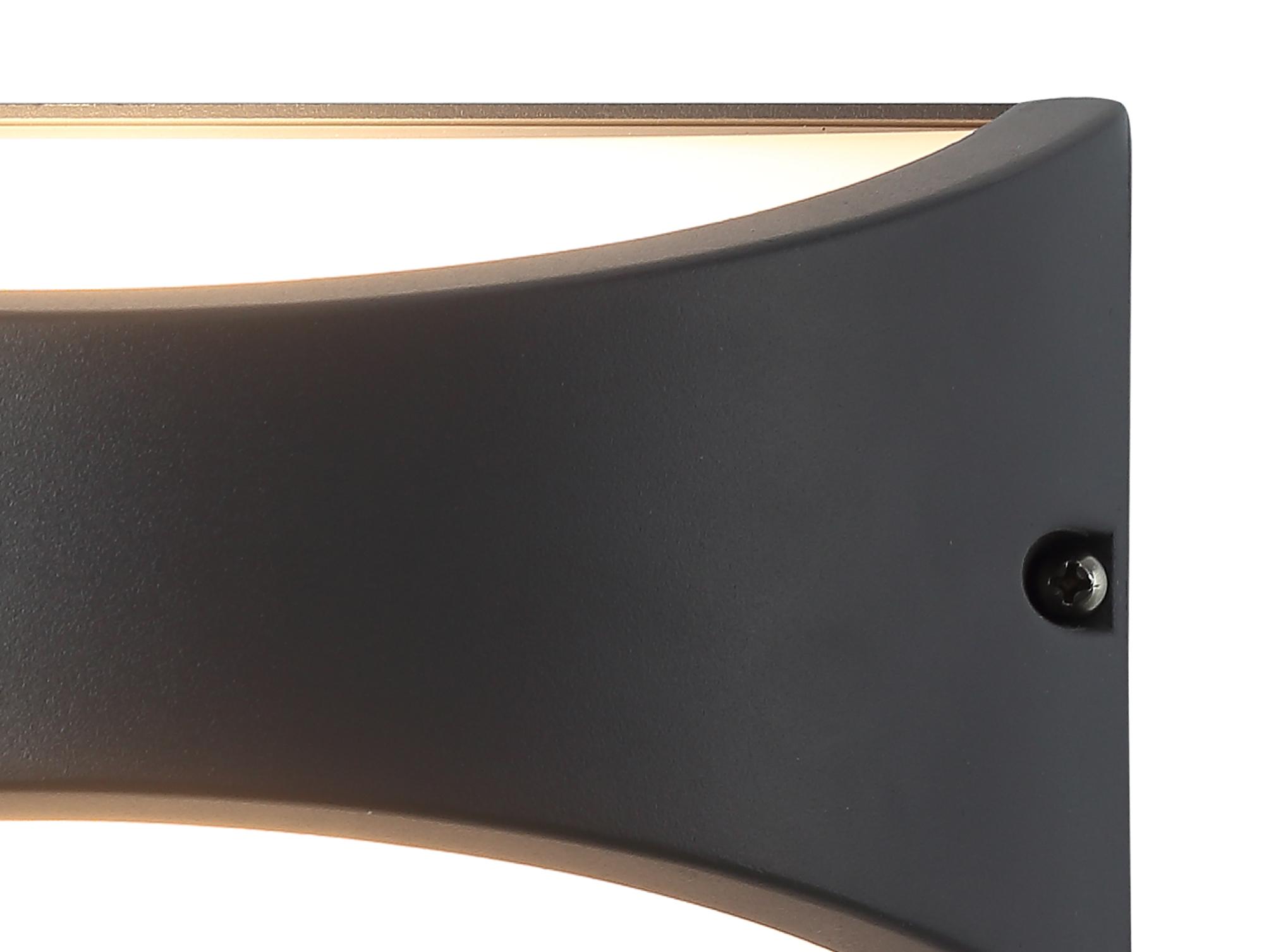 Skelly Wall Lamp, 10W LED, 3000K, IP54, Anthracite, 3yrs Warranty