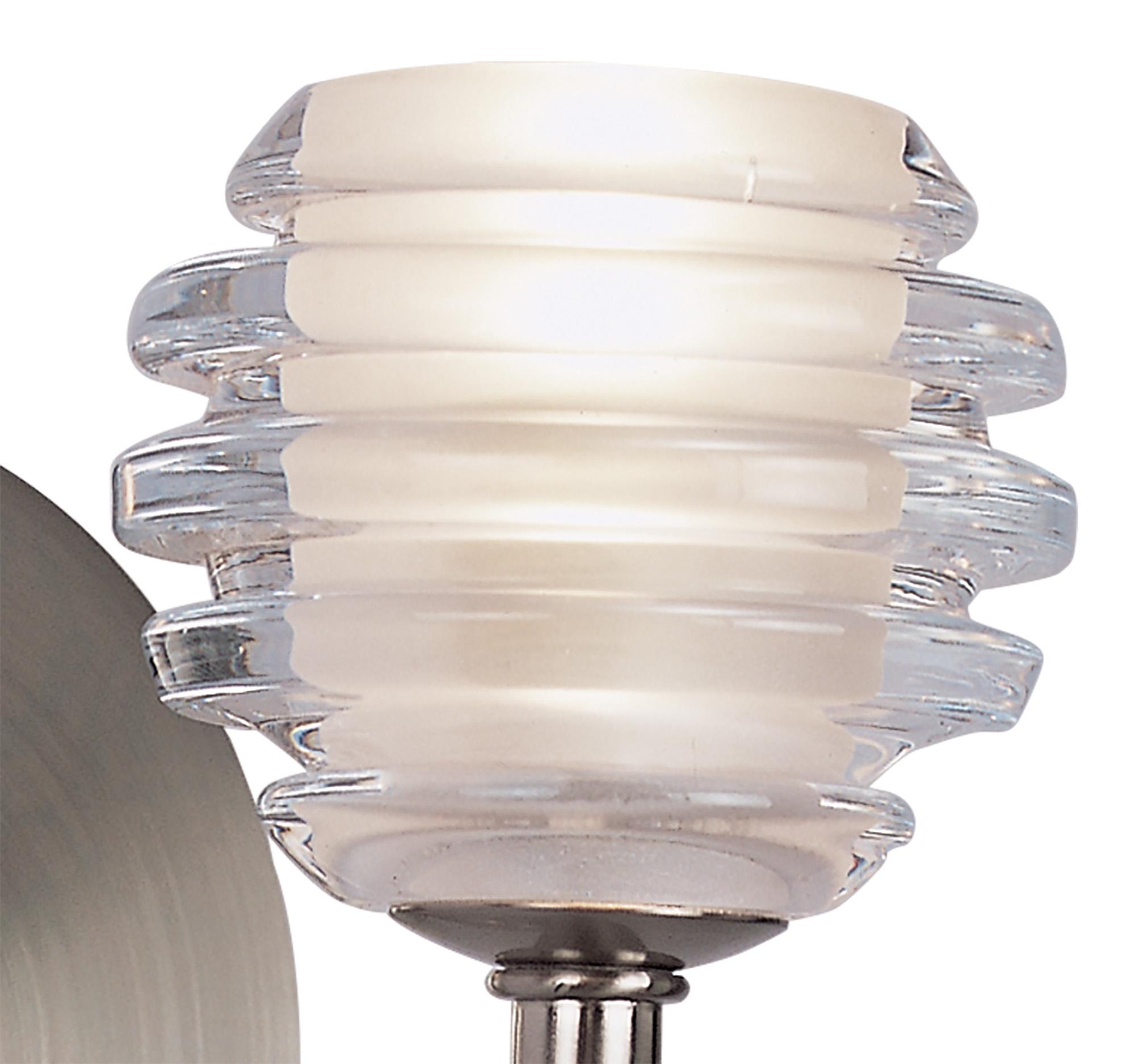 Sphere Wall Lamp Switched 1 Light G9, Satin Nickel