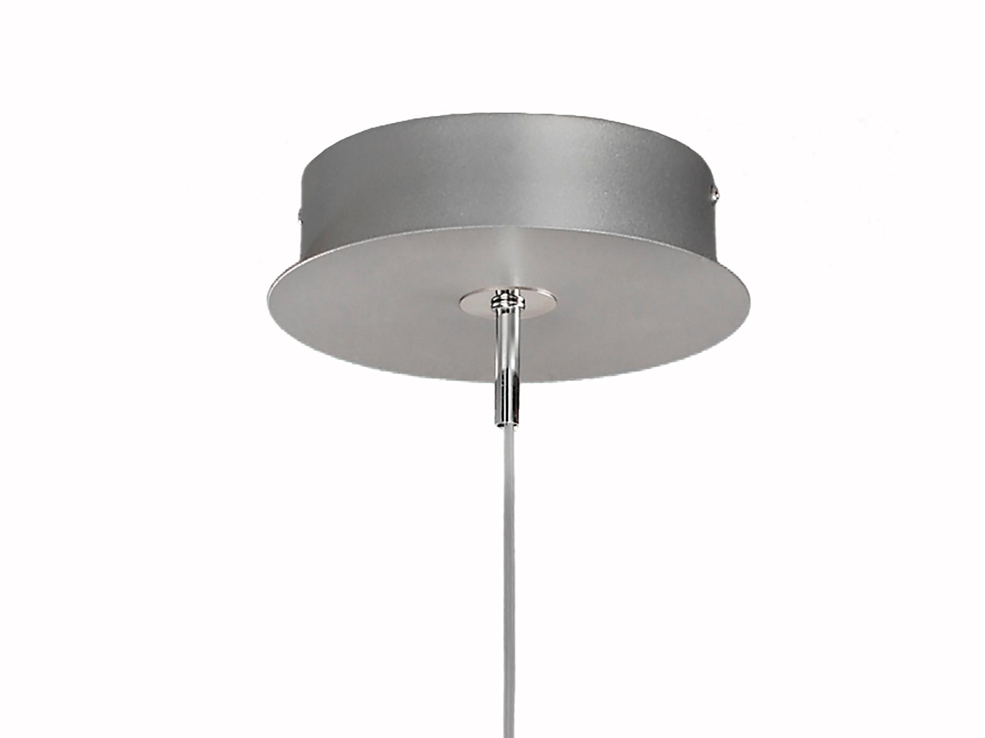 Star LED 103.3cm Pendant 100cm Round 60W 3000K, 4800lm, Dimmable Silver/Frosted Acrylic/Polished Chrome, 3yrs Warranty