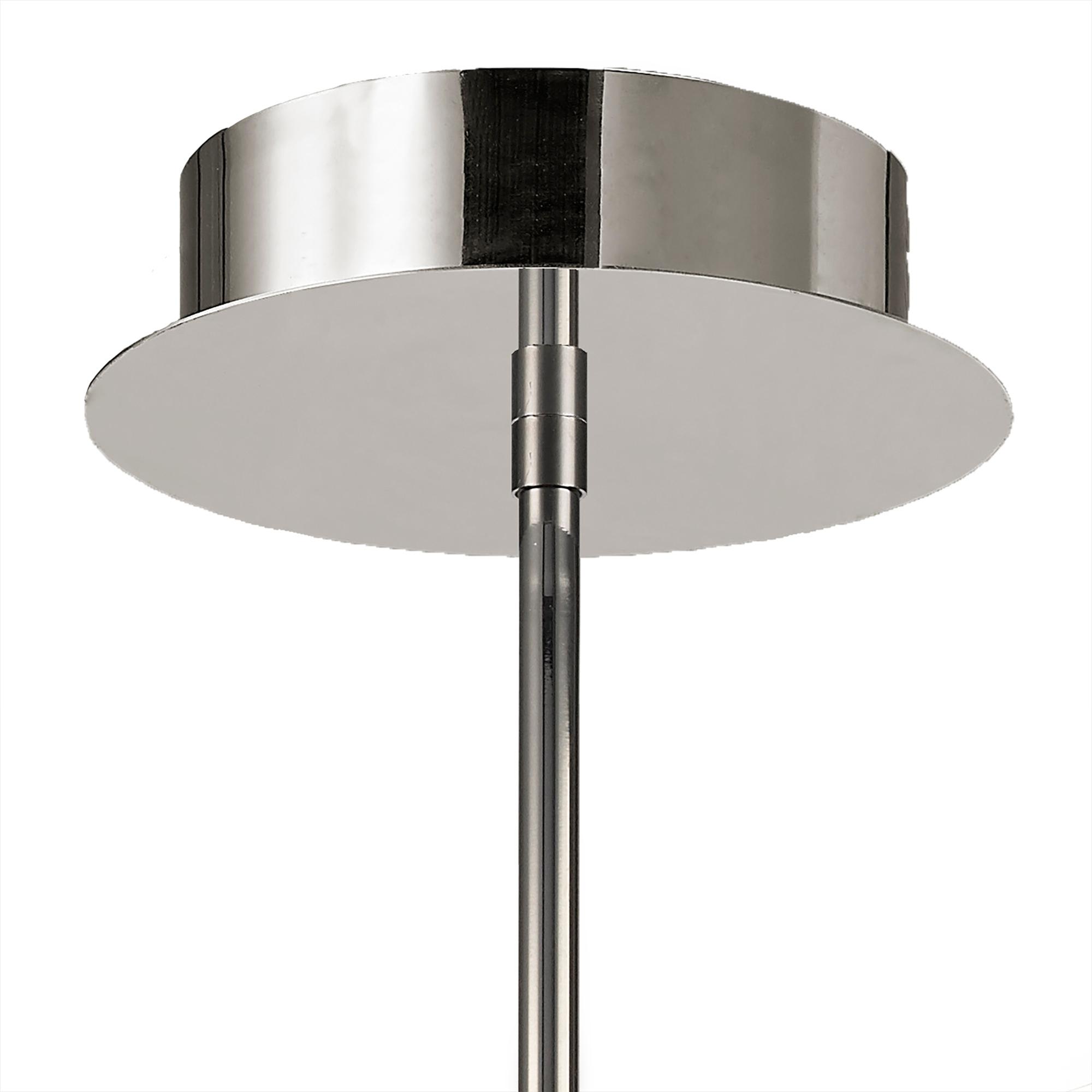 Star LED 69cm Ceiling 70.5cm Round 42W 3000K, 3700lm, Dimmable, Silver/Frosted Acrylic/Polished Chrome, 3yrs Warranty