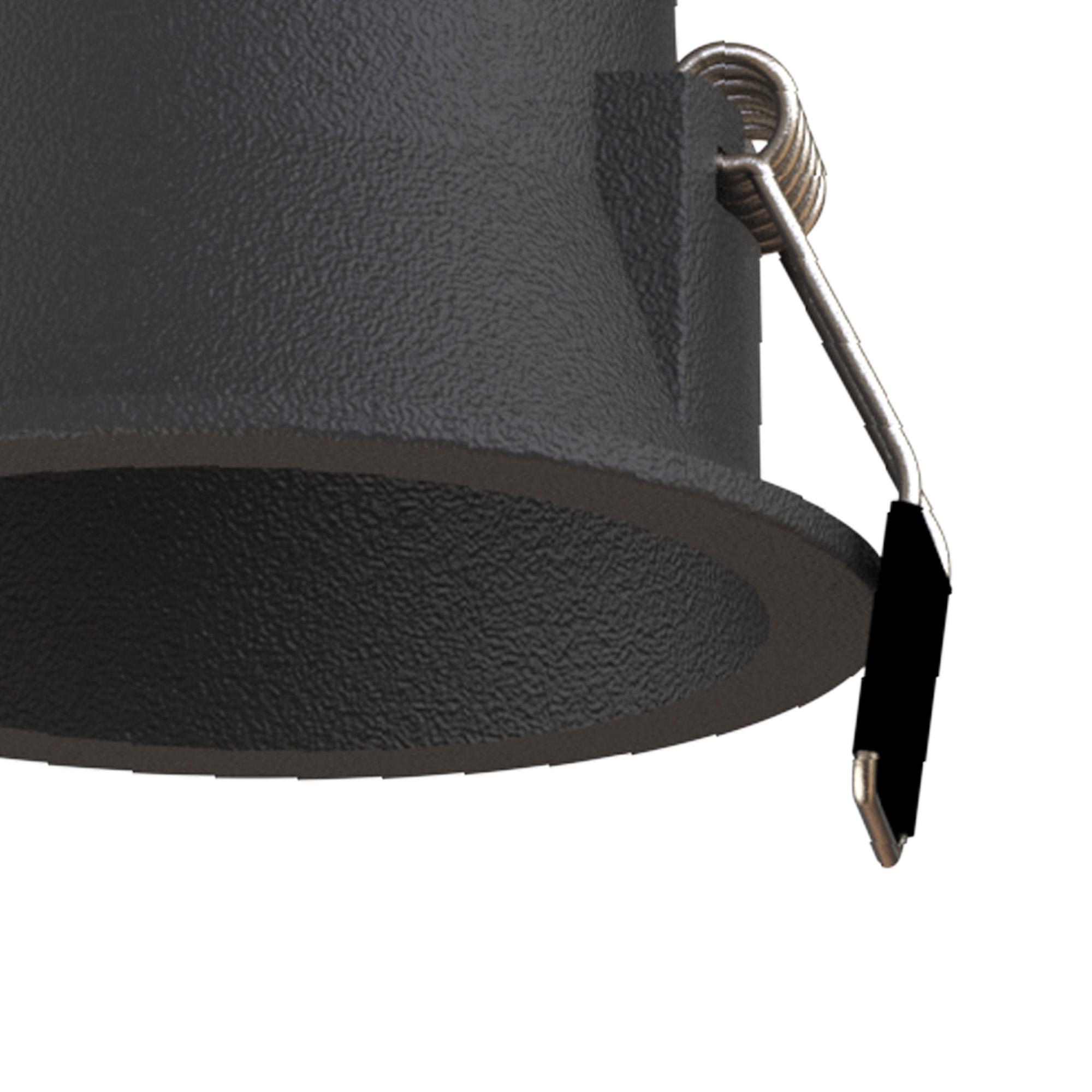 Sunset 65 x 74mm Recessed Base, Cut Out: 55mm, Black