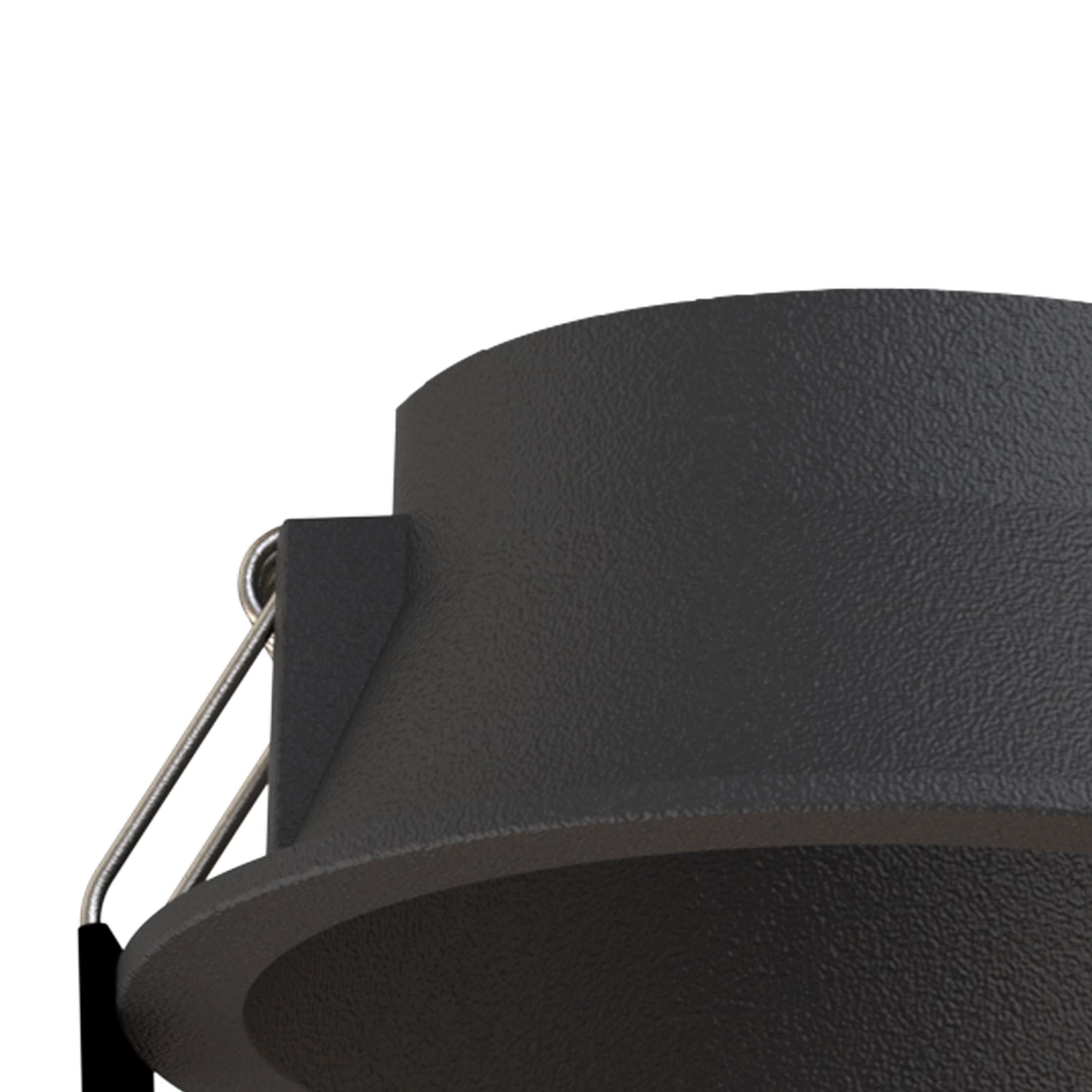 Sunset 85 x 87mm Recessed Base, Cut Out: 75mm, Black