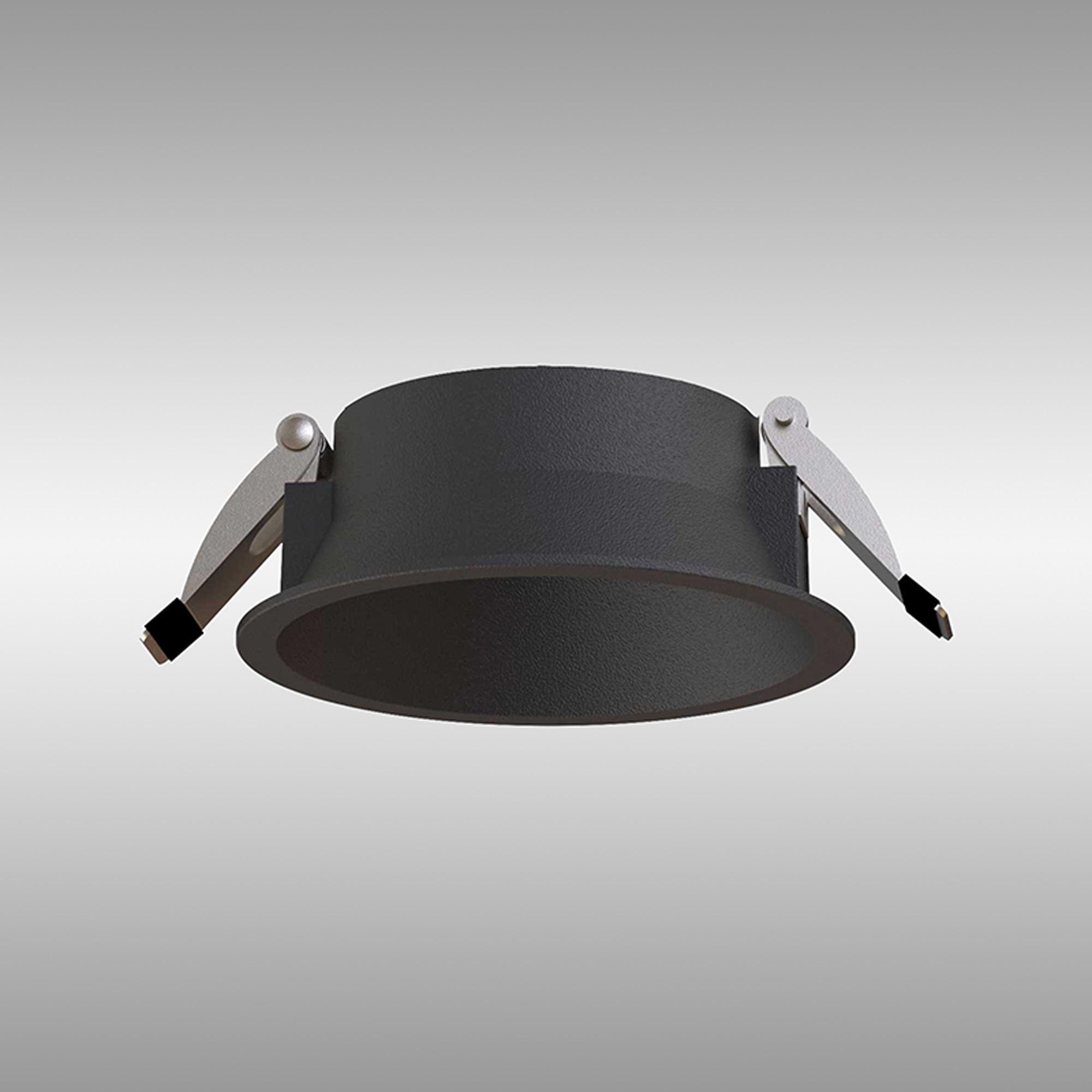 Sunset 108 x 98mm Recessed Base, Cut Out: 95mm, Black