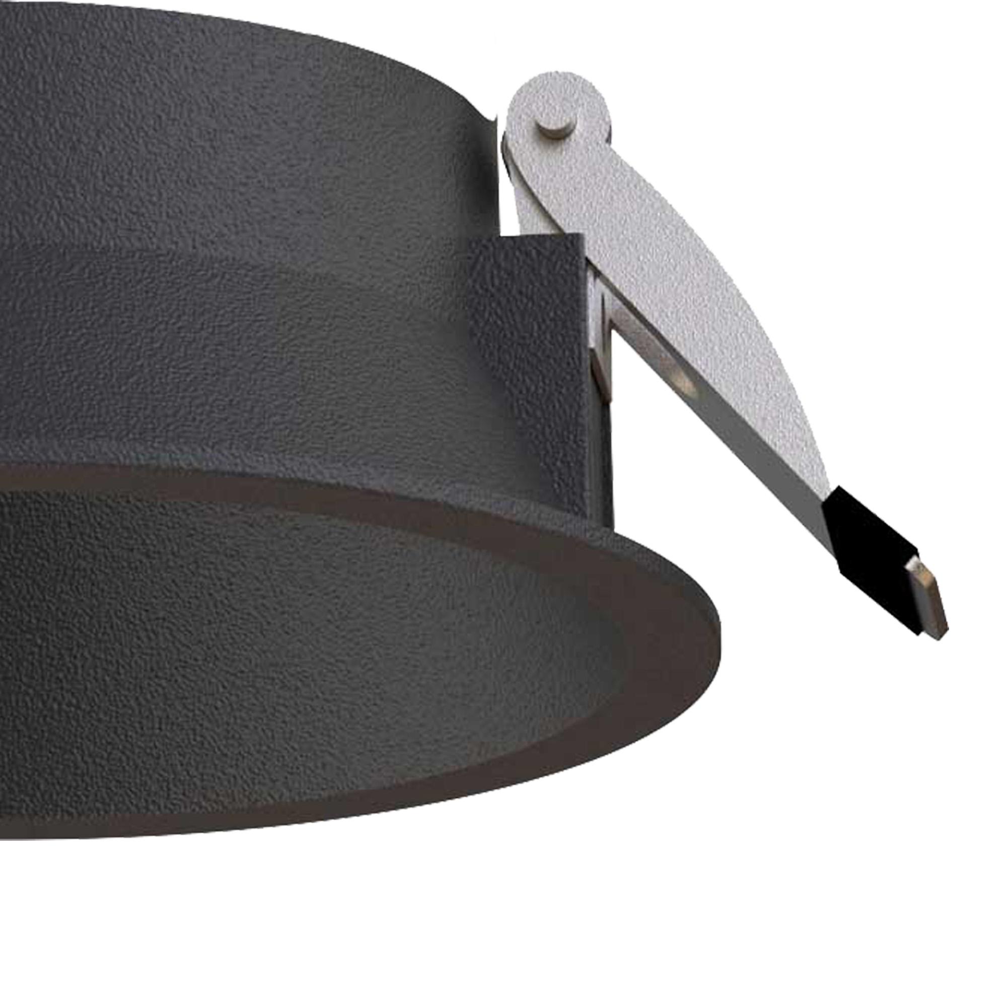 Sunset 108 x 98mm Recessed Base, Cut Out: 95mm, Black