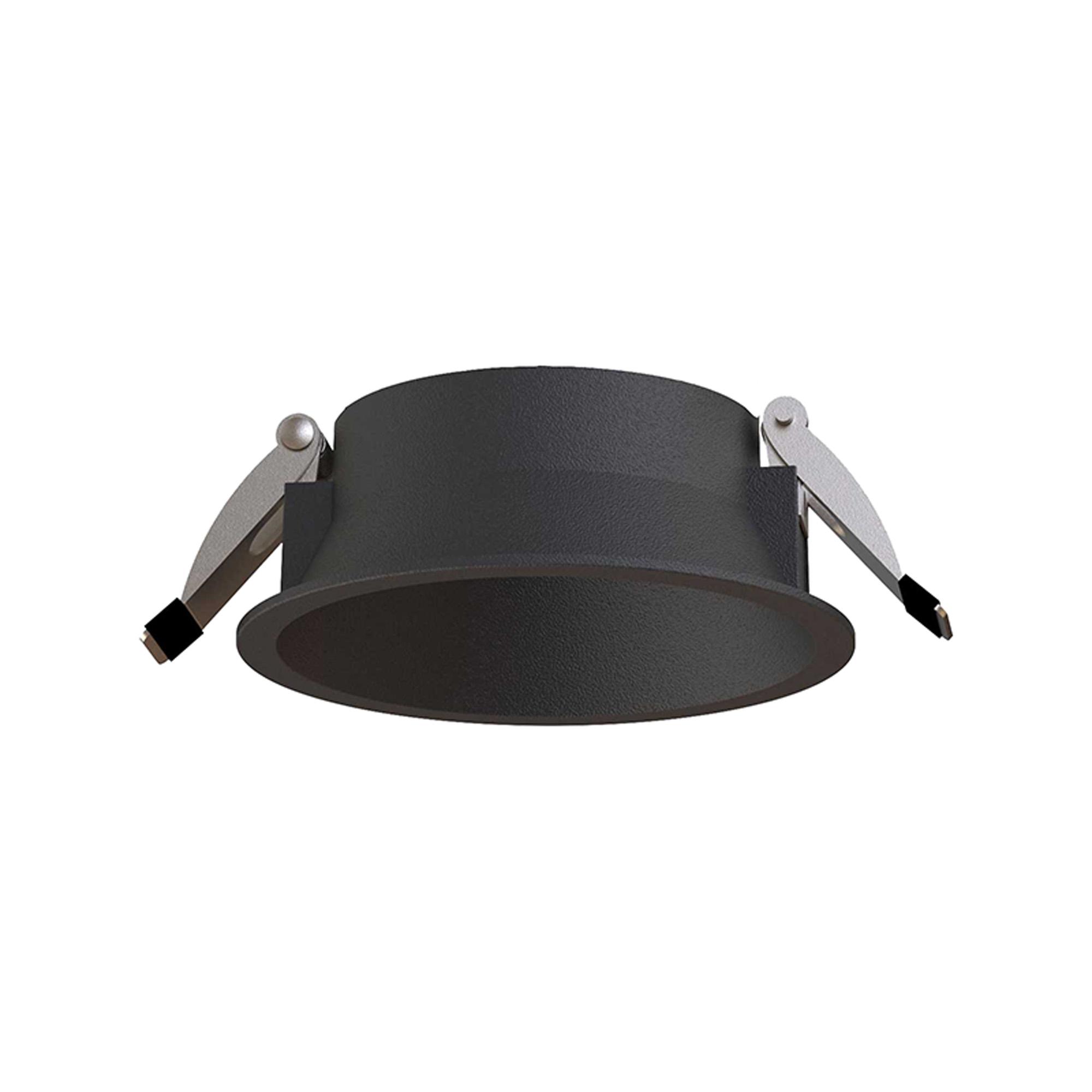 Sunset 108 x 98mm Recessed Base, Cut Out: 95mm, Black