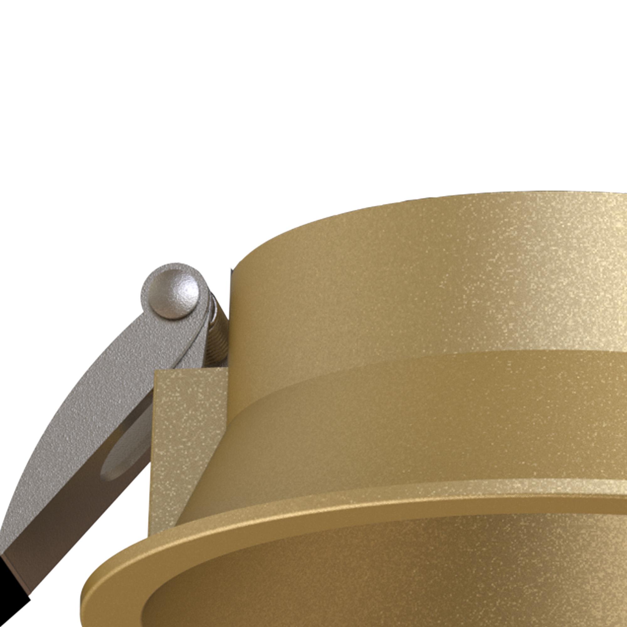 Sunset 108 x 98mm Recessed Base, Cut Out: 95mm, Gold