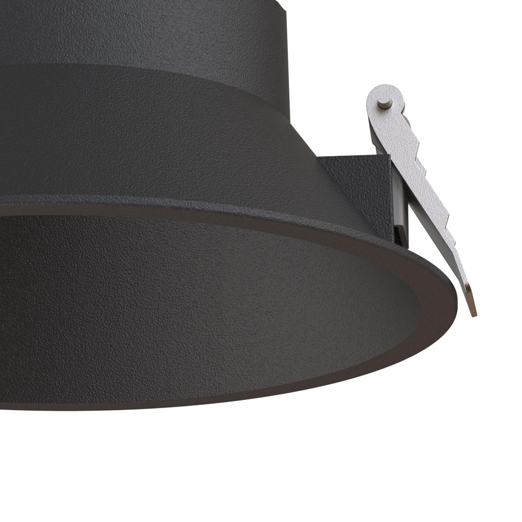 Sunset 165 x 138mm Recessed Base, Cut Out: 150mm, Black