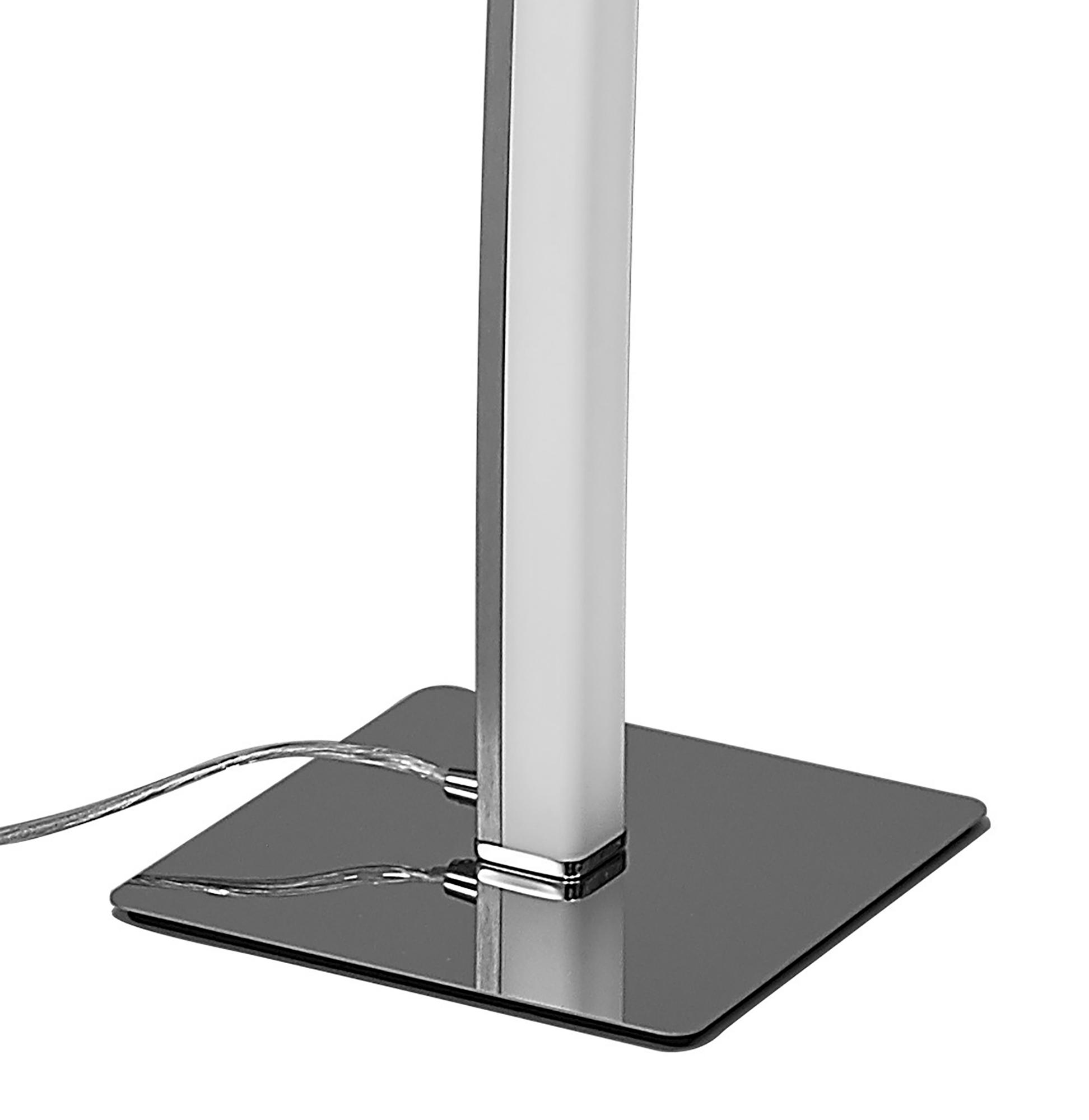 Surf Floor Lamp 23W LED Satin Nickel / Polished Chrome 3000K, 1590lm, Touch Dimmer 3yrs Warranty