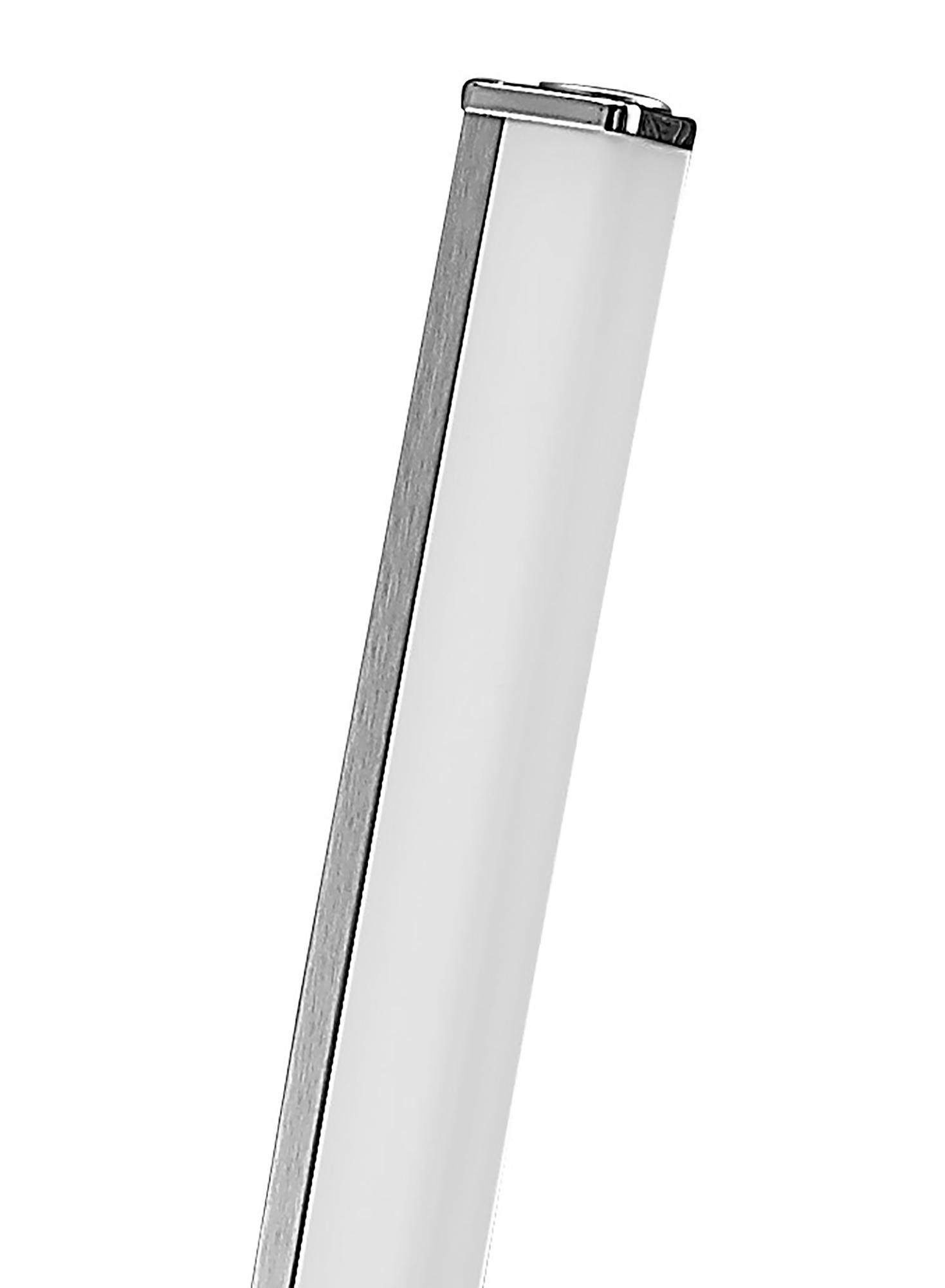 Surf Floor Lamp 23W LED Satin Nickel / Polished Chrome 3000K, 1590lm, Touch Dimmer 3yrs Warranty