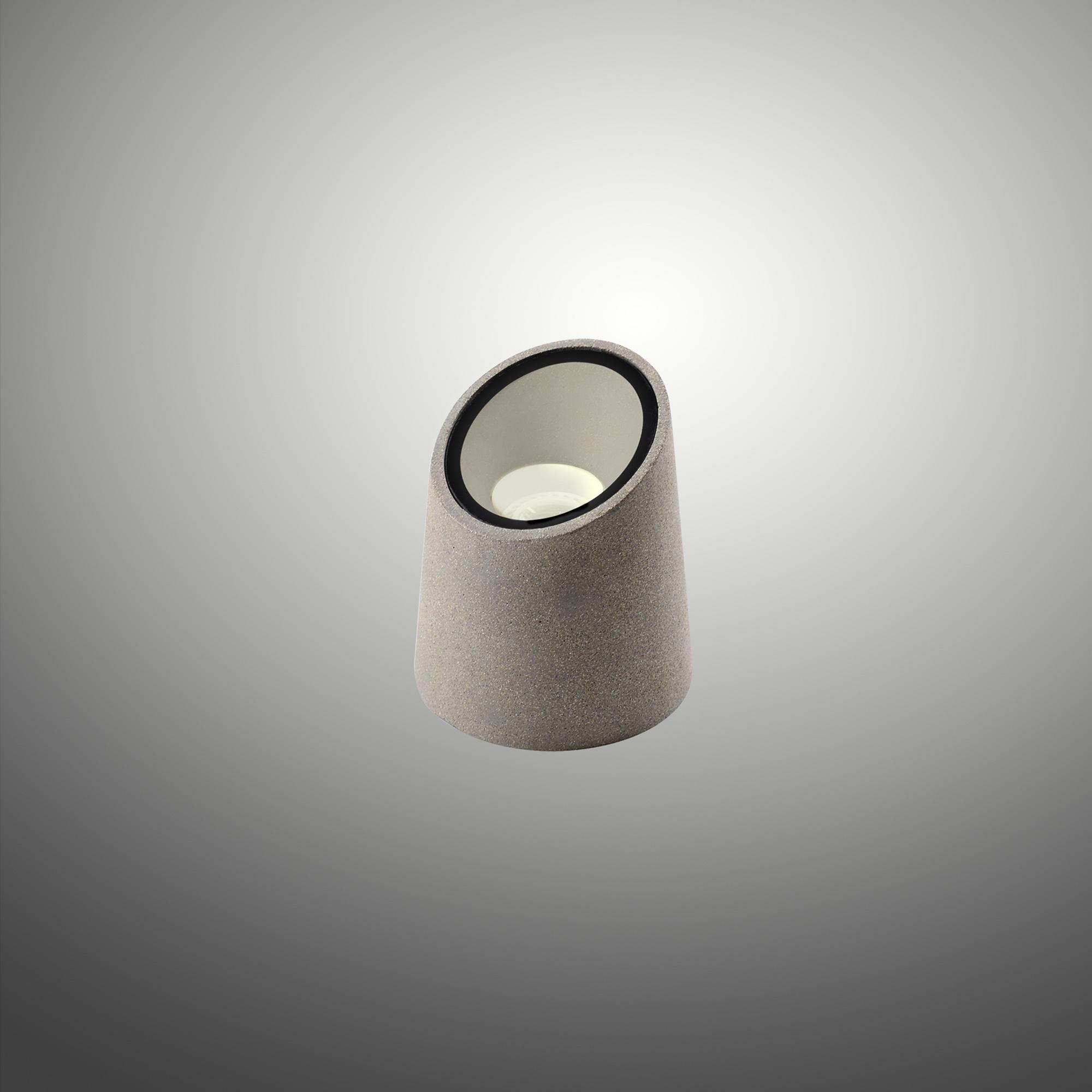 Taos Ground Light, 1 x GU10 (Max 12W), IP65, Dark Grey Cement, 3yrs Warranty