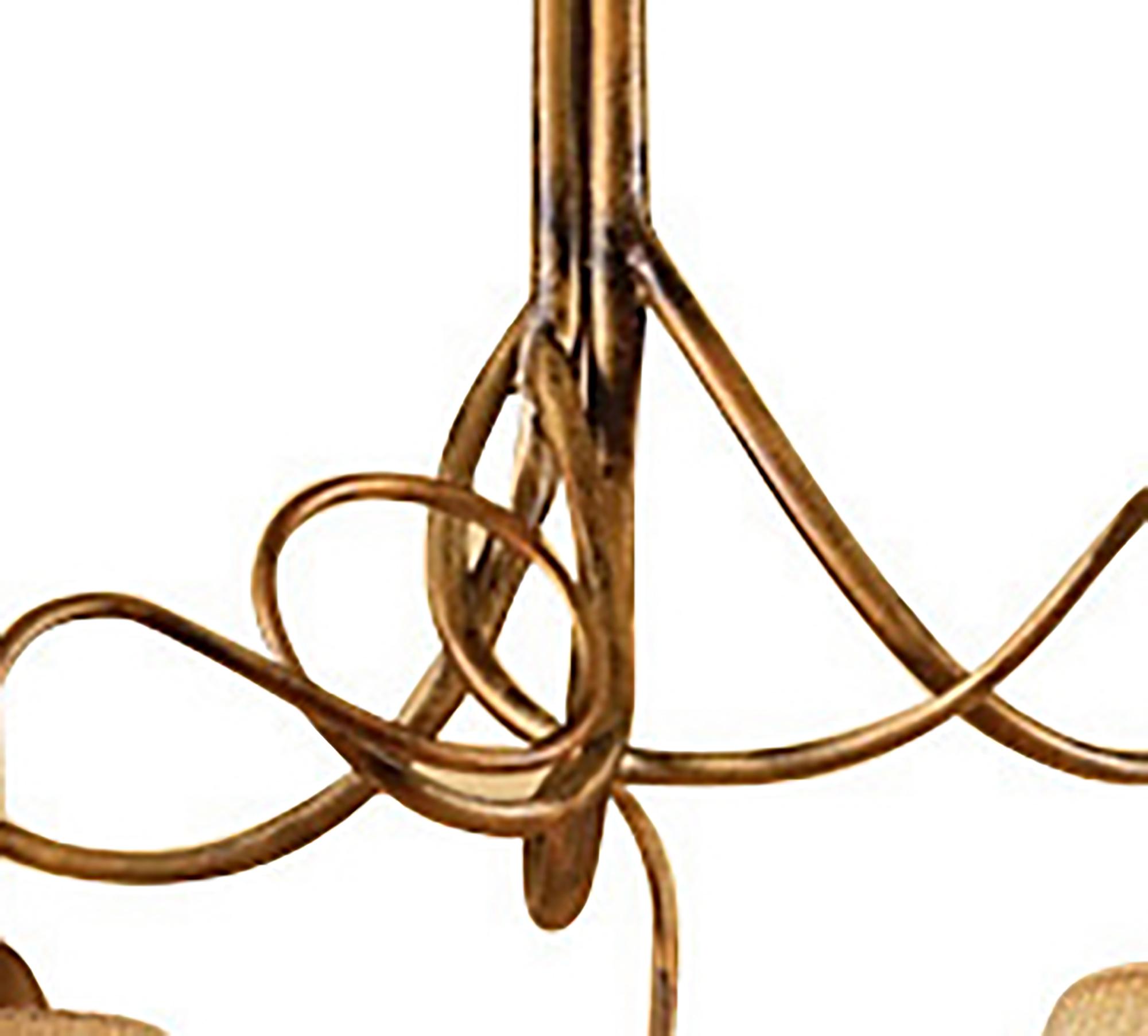 (0039 001) Tentacle 78cm Pendant 5 Light E14, Rustic Gold