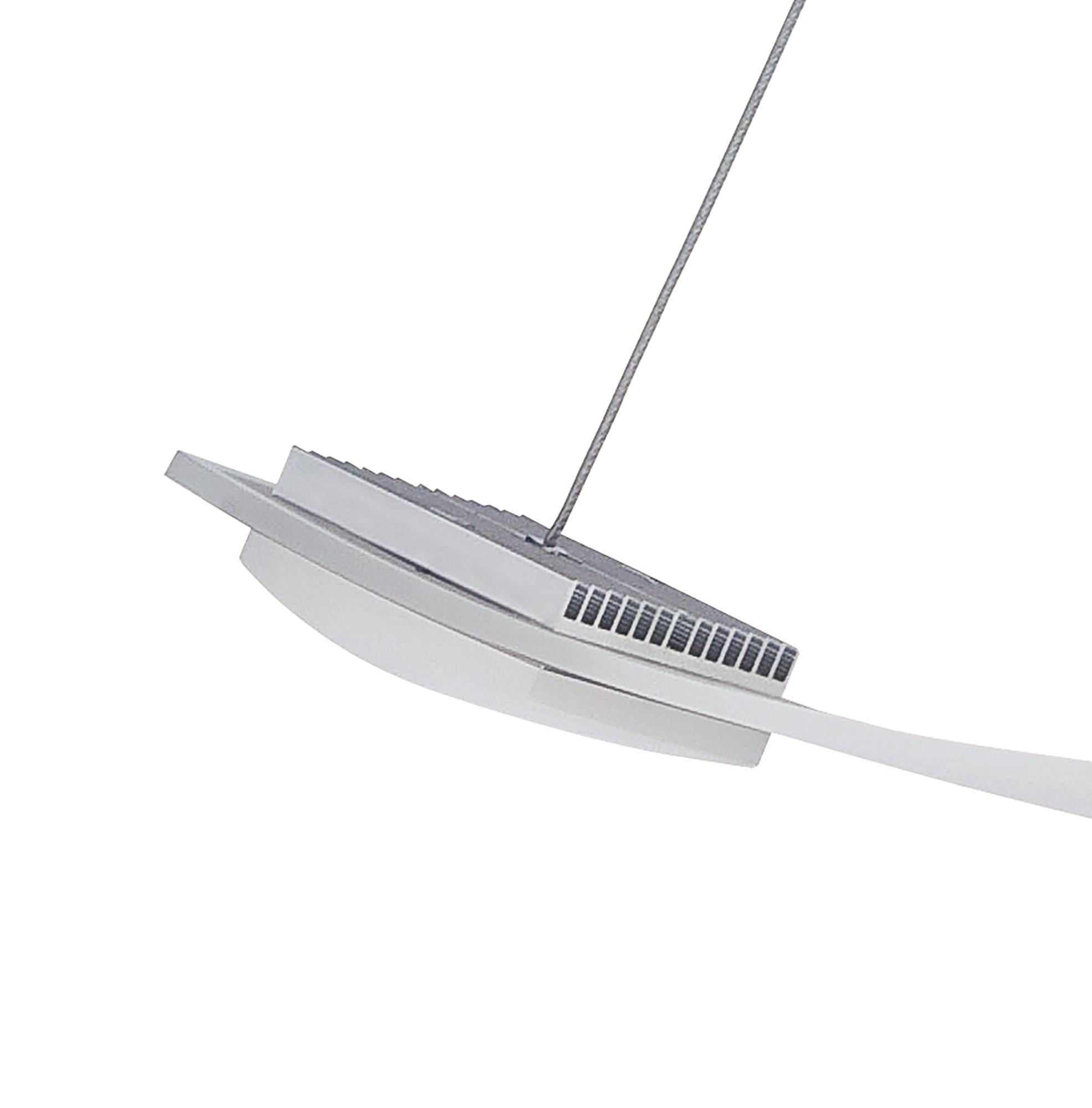 Thea Linear Pendant 3 Light 21W LED 3000K, 1890lm, Satin Aluminium, Frosted Acrylic, 3yrs Warranty