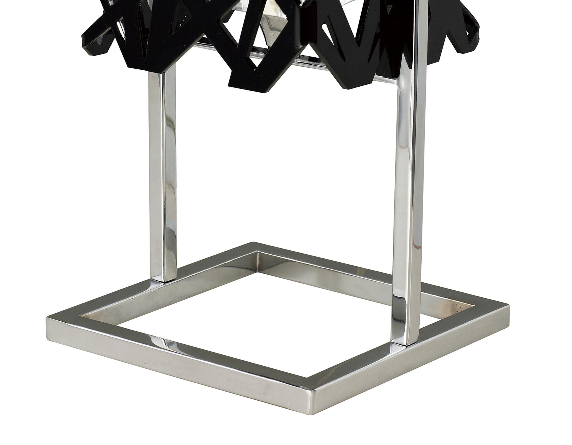 Tokio Table Lamp 1 Light G9, Gloss Black/Polished Chrome