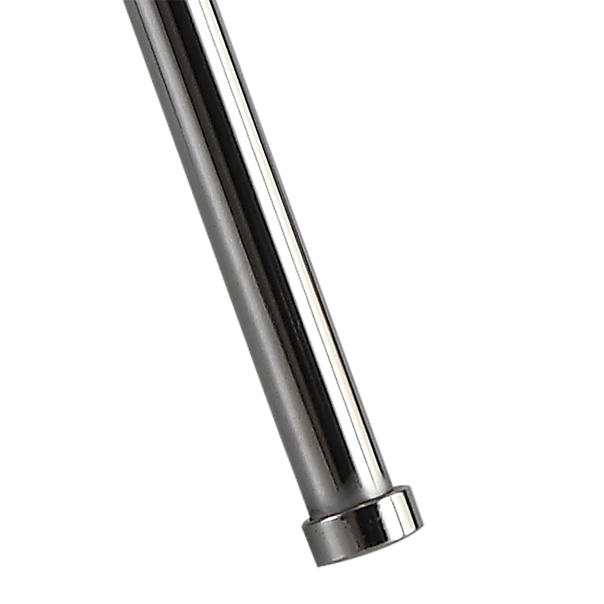 Tripp Table Lamp, 1 Light E27, Dimmable, Polished Chrome/Wood, (Lamps Not Included)