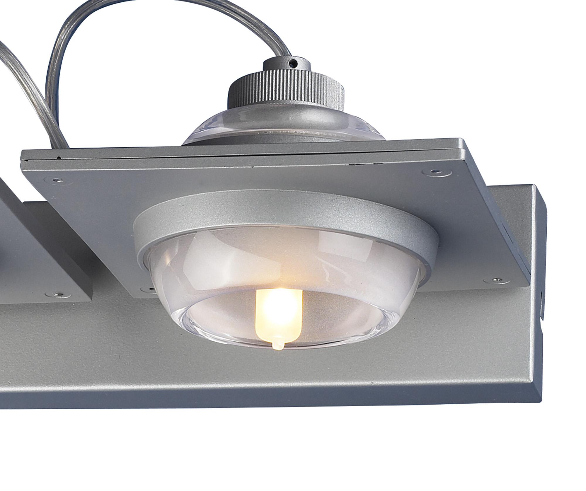 (0040 006) Ull Wall Lamp 2 Light G9 Silver Grey