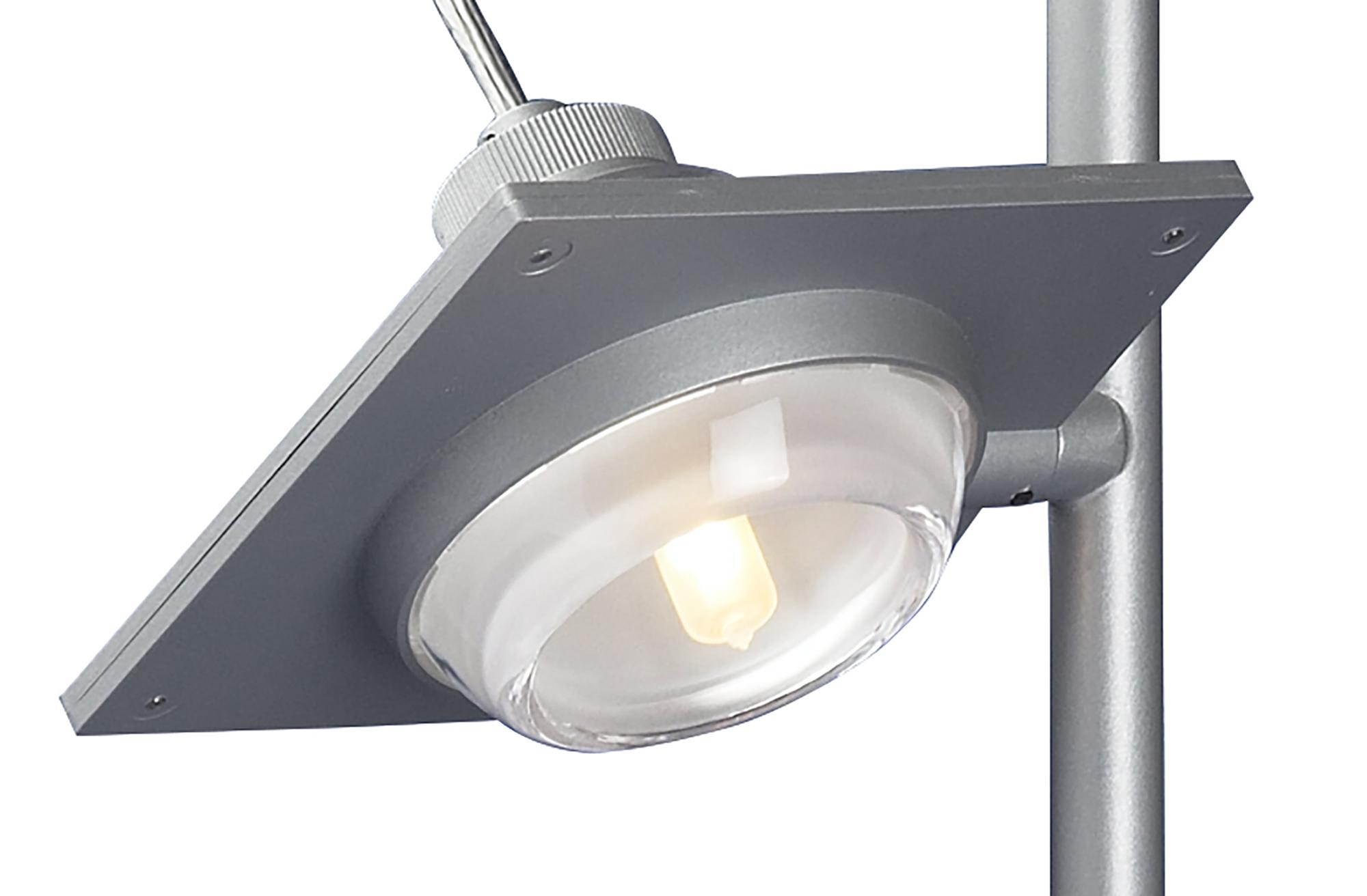 (0040 008) Ull Table Lamp 1 Light G9 Silver Grey