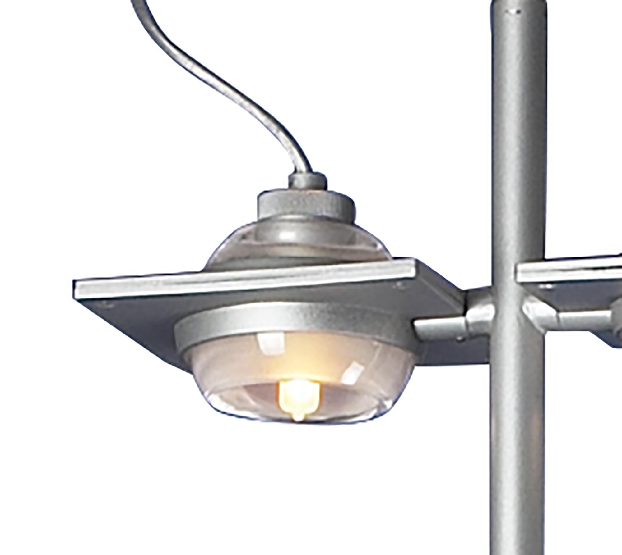 (0040 009) Ull Floor Lamp 2 Light G9 Silver Grey, NOT LED/CFL Compatible