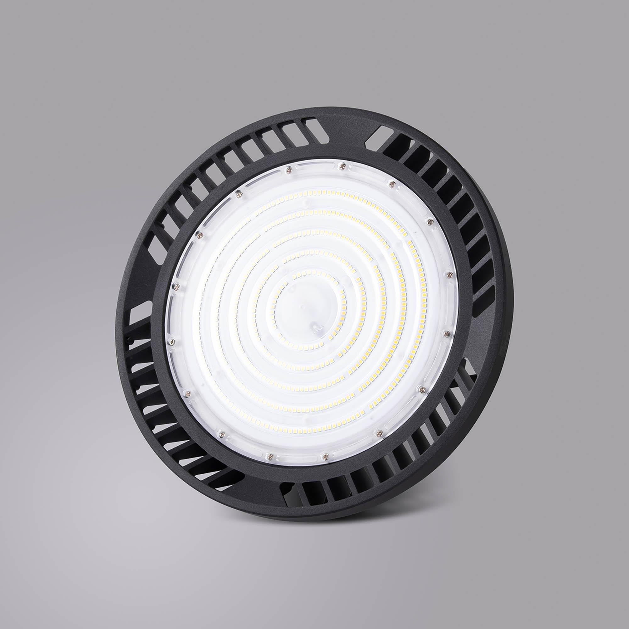 Urano 30.1cm UFO Bay Downlight, 200W LED 120º, 4000K, 28000lm, Black, IP65, 3yrs Warranty