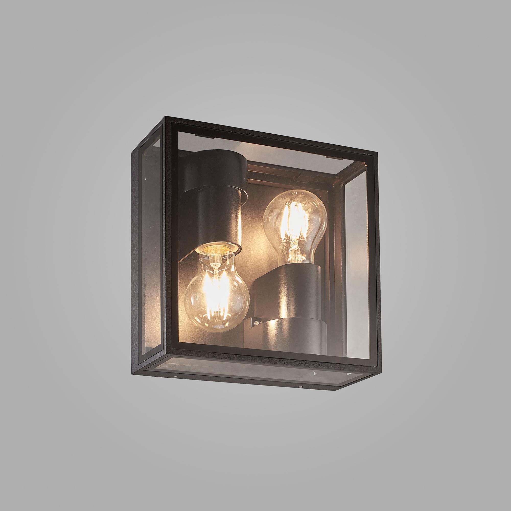 Verbier Up/Down Ceiling/Wall Lamp, 2 x E27, IP65, Dark Grey, 2yrs Warranty