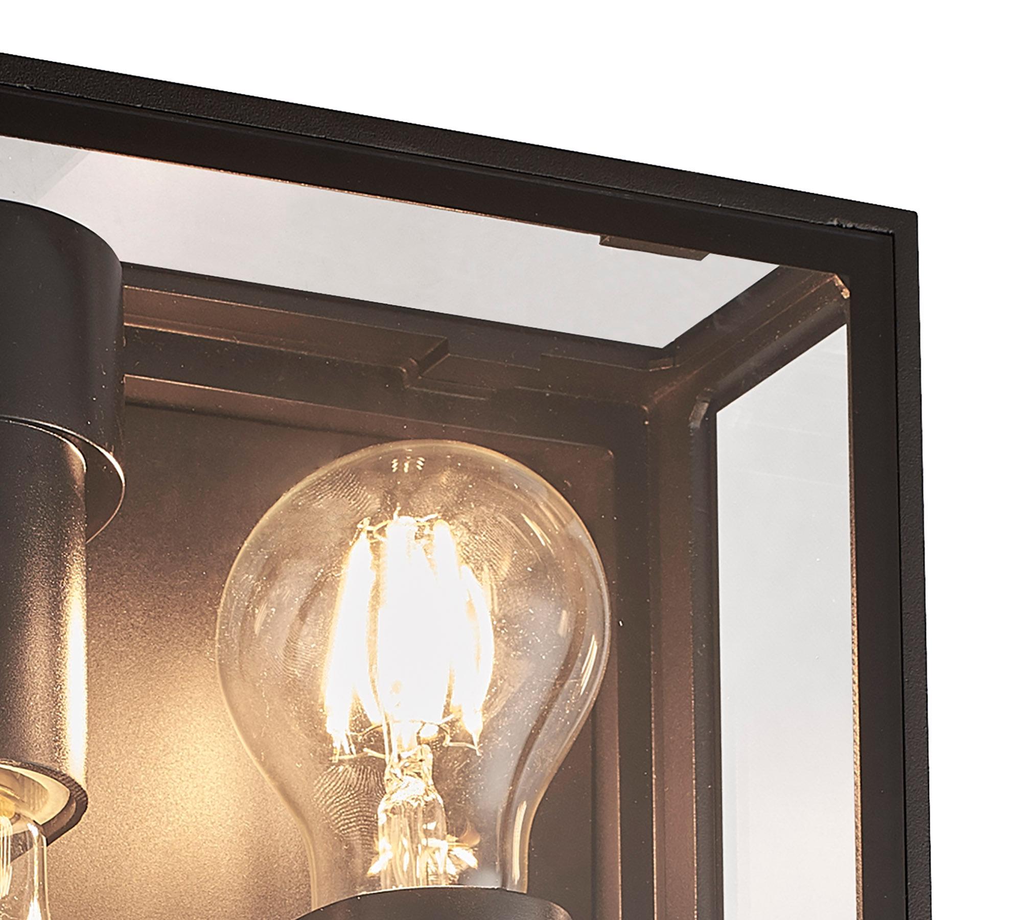 Verbier Up/Down Ceiling/Wall Lamp, 2 x E27, IP65, Dark Grey, 2yrs Warranty