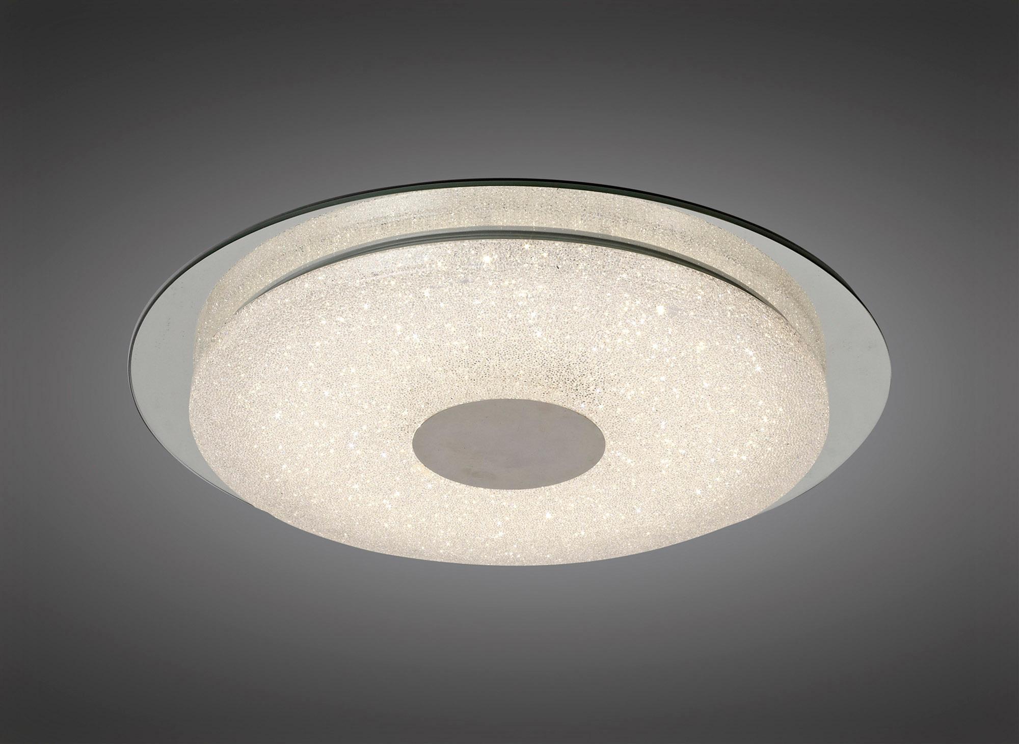 Virgin Sand Ceiling 45cm Round 18W LED 3000-6000K Tuneable, 1680lm, Remote Control White/Diamond, 3yrs Warranty