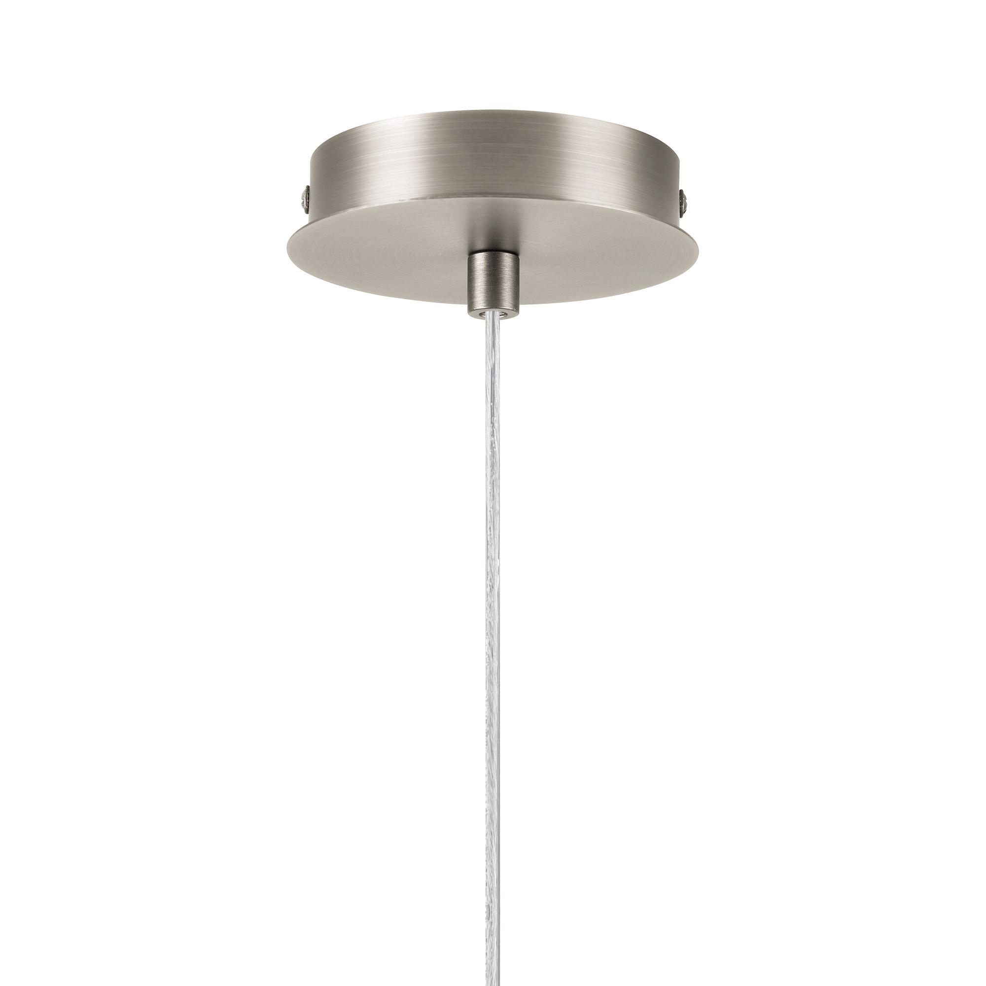 Wick 5m Single Pendant (FRAME ONLY), 1 x G9, Satin Nickel