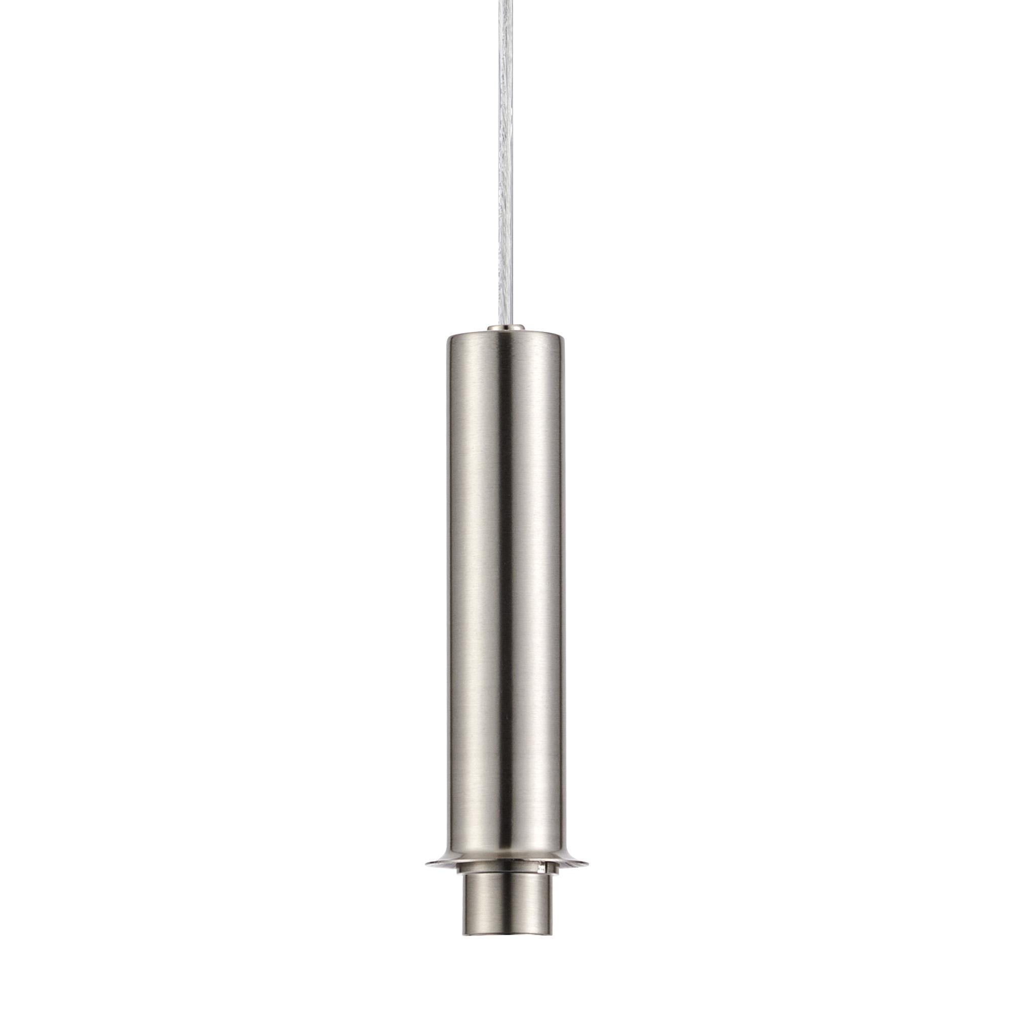 Wick 5m Single Pendant (FRAME ONLY), 1 x G9, Satin Nickel