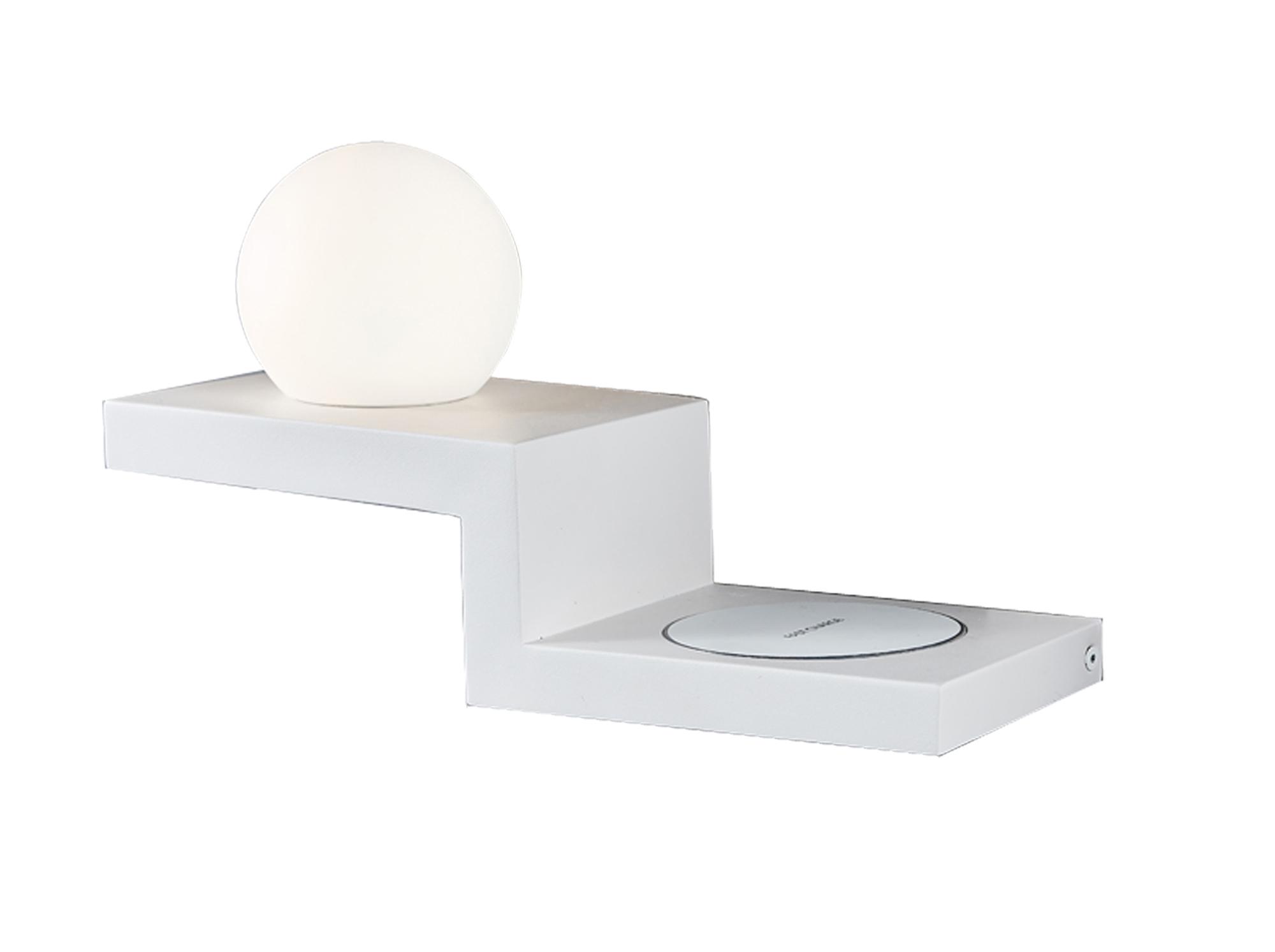 Zanzibar Wall Lamp Switched Globe With Mobile Phone Induction Charger