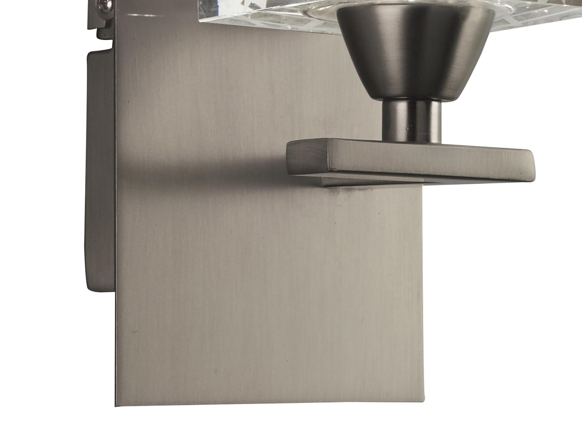 Zen Wall Lamp Switched 1 Light G9, Satin Nickel