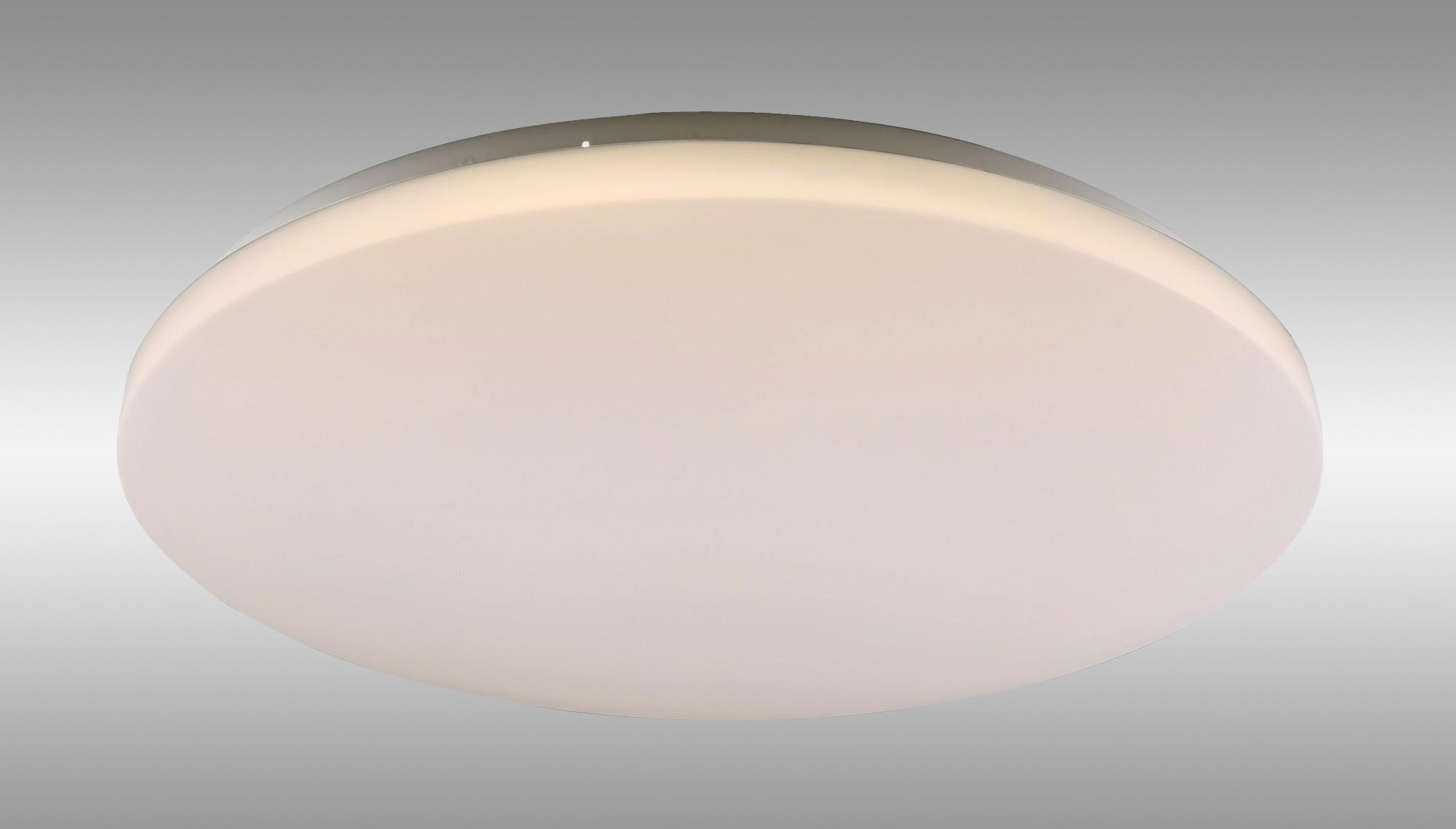 Zero CCT Ceiling 49.5cm Round, 48W LED, On Board CCT Switch 3000/4000/5000K, 4600lm, White, 3yrs Warranty