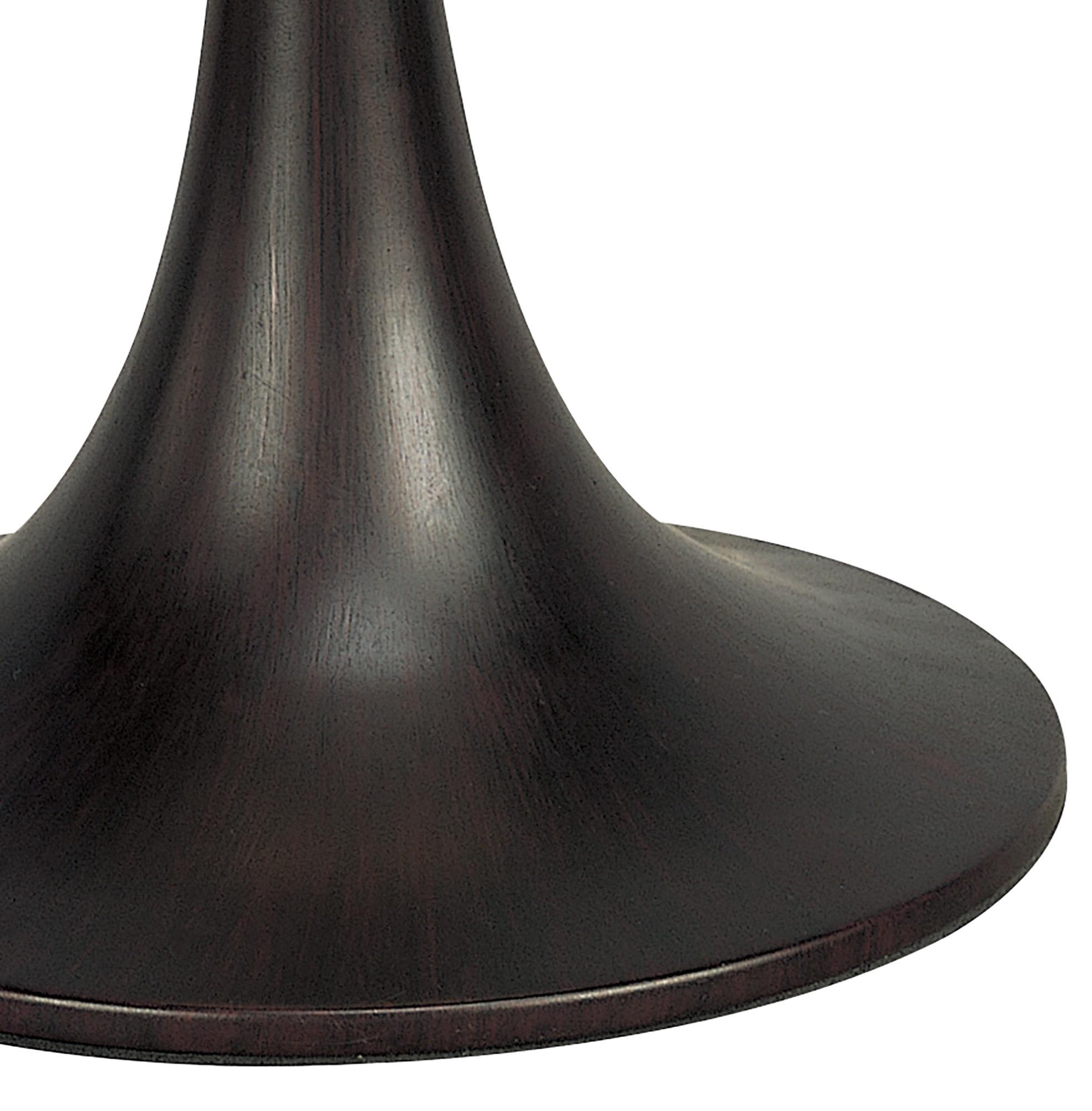 Zira Table Lamp 2 Light G9, Polished Chrome/Frosted White Glass/Wenge