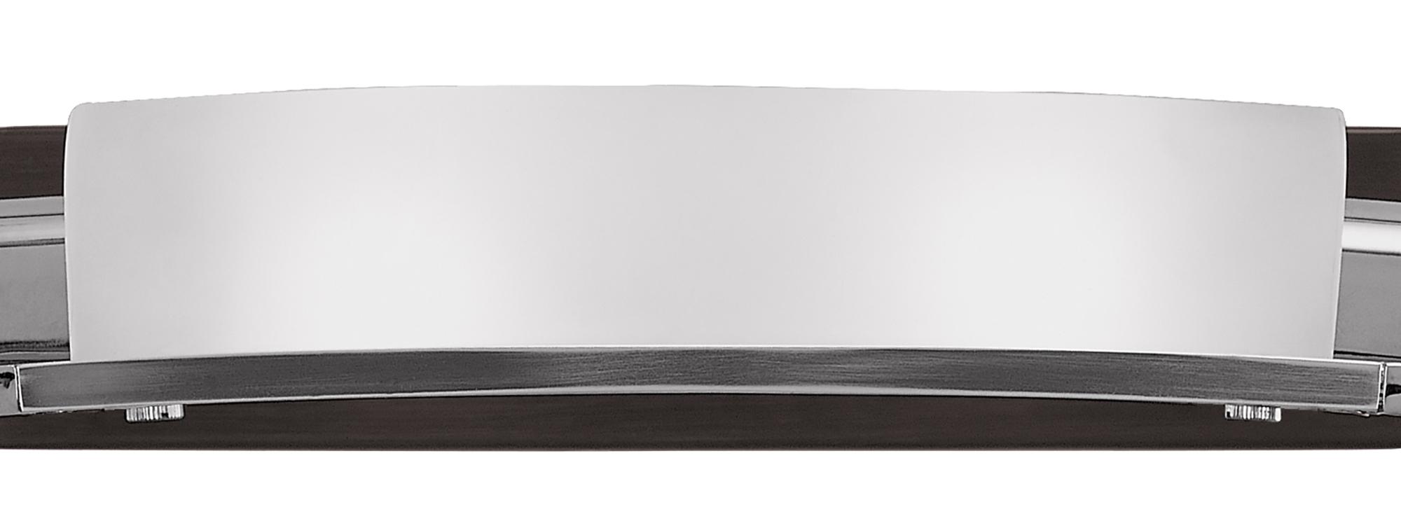 Zira Wall Lamp 2 Light G9, Polished Chrome/Frosted White Glass/Wenge