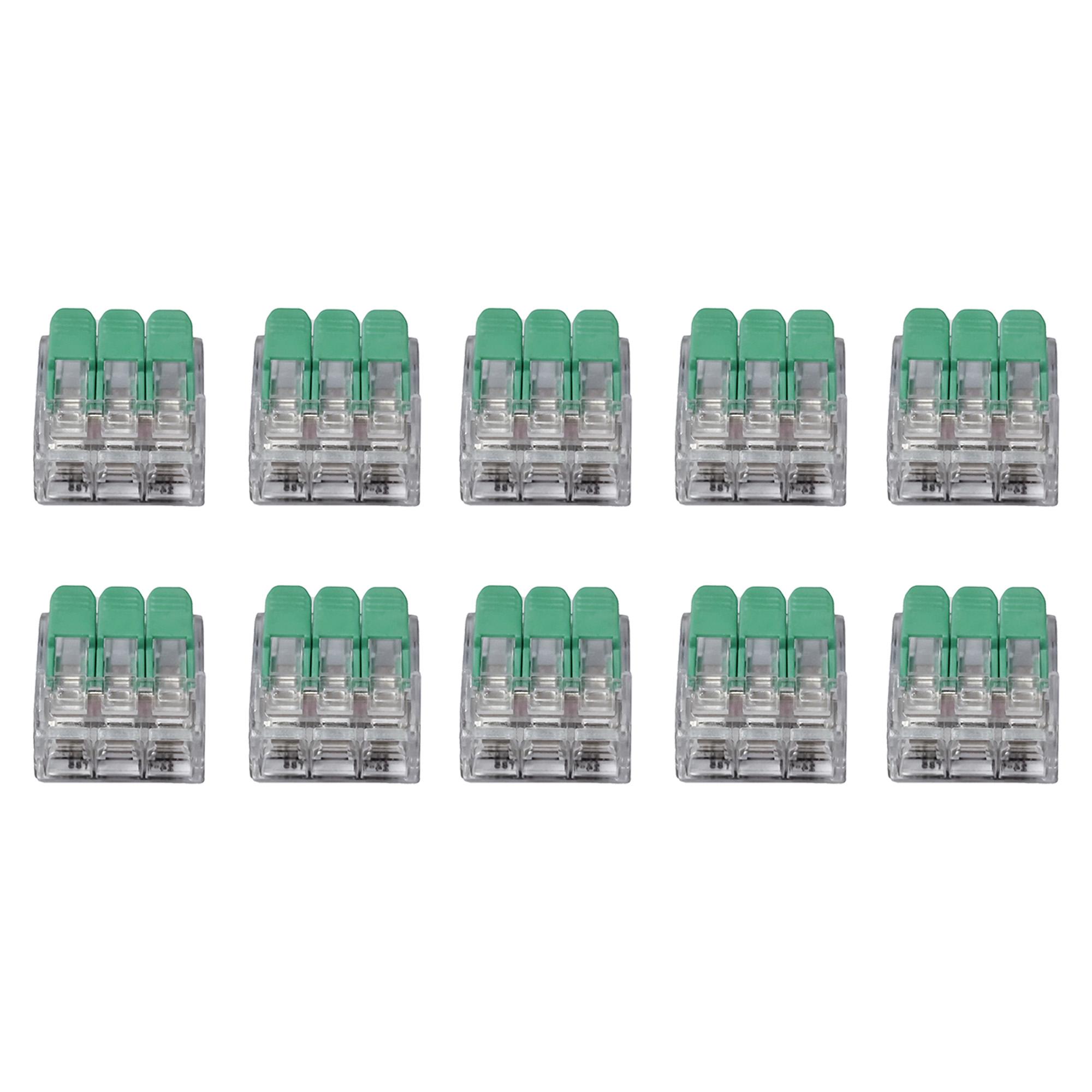 Additions 3 Way Quick Lever Connector Clear (10 Pack)
