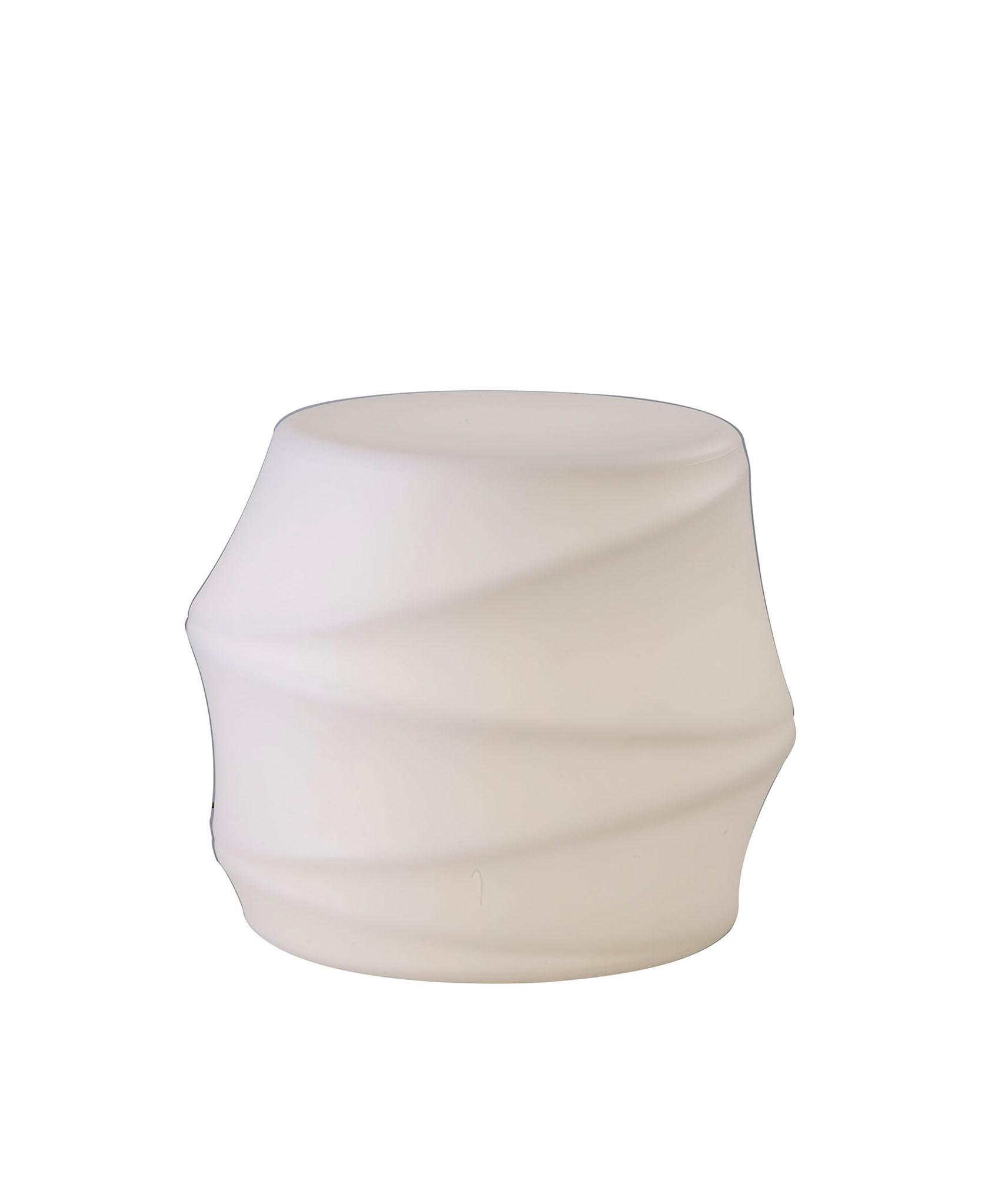 Bambu Stool 1 Light E27 Outdoor IP65, Opal White
