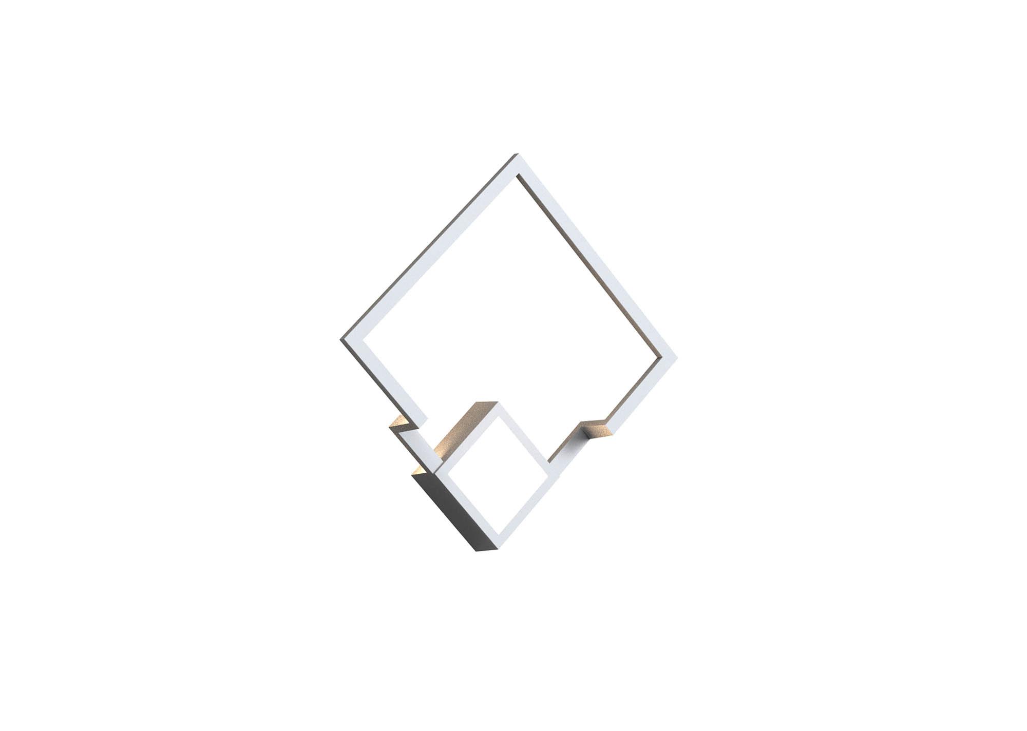 Boutique Square Wall Lamp, Dimmable
