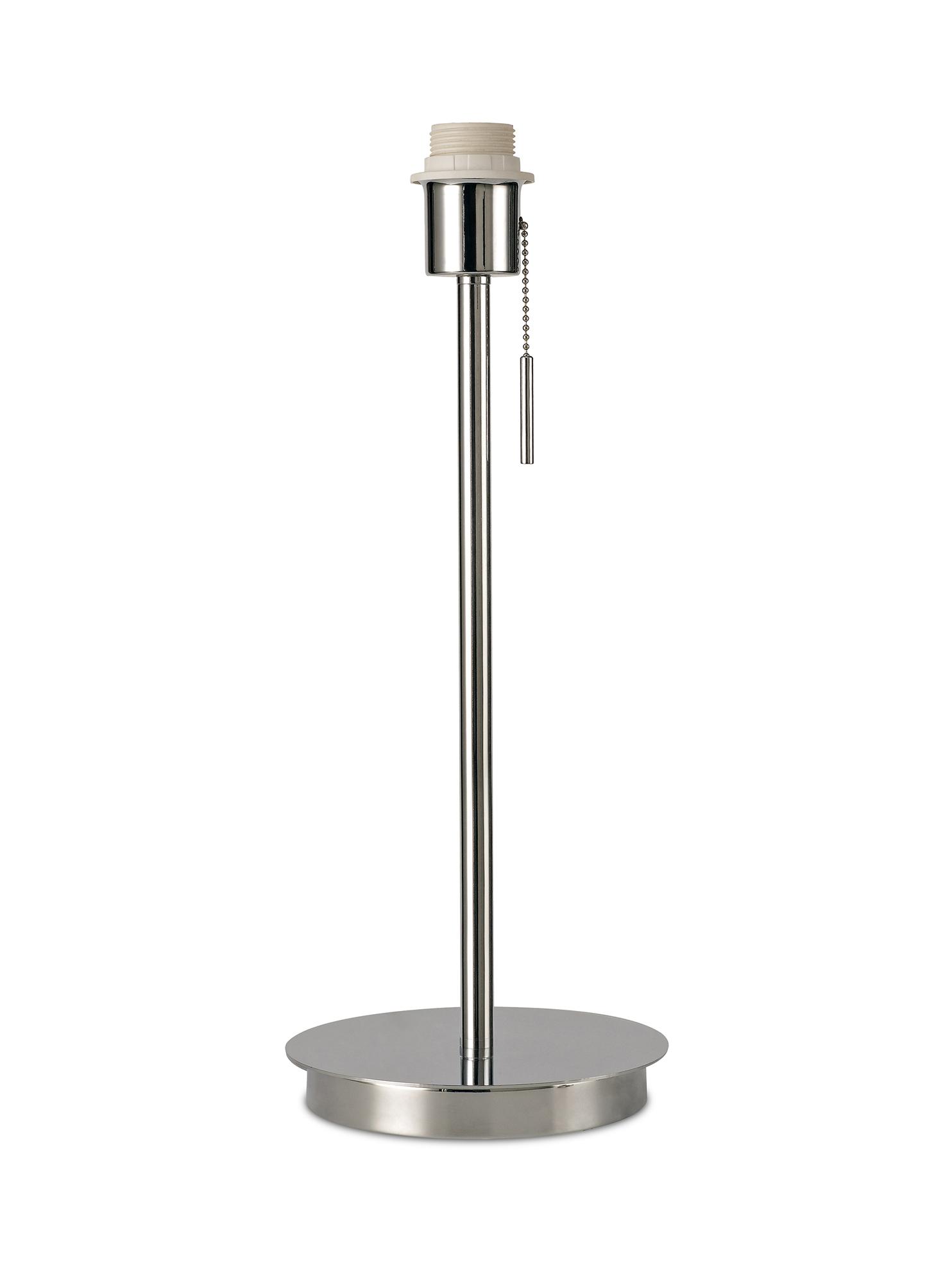 Carlton Round Flat Base Large Table Lamp Without Shade, Switched Lampholder