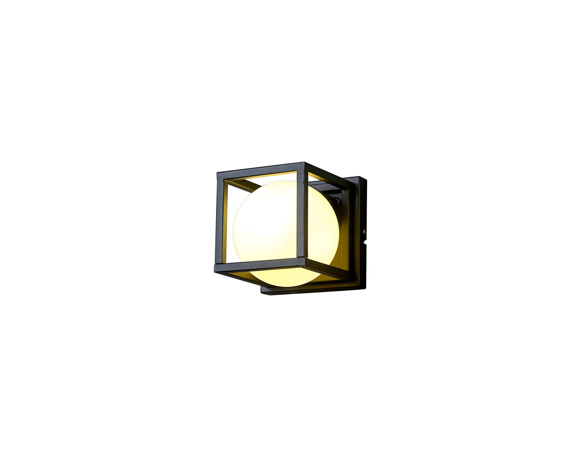 Desigual Small Wall Lamp, 1 Light G9, Matt Black