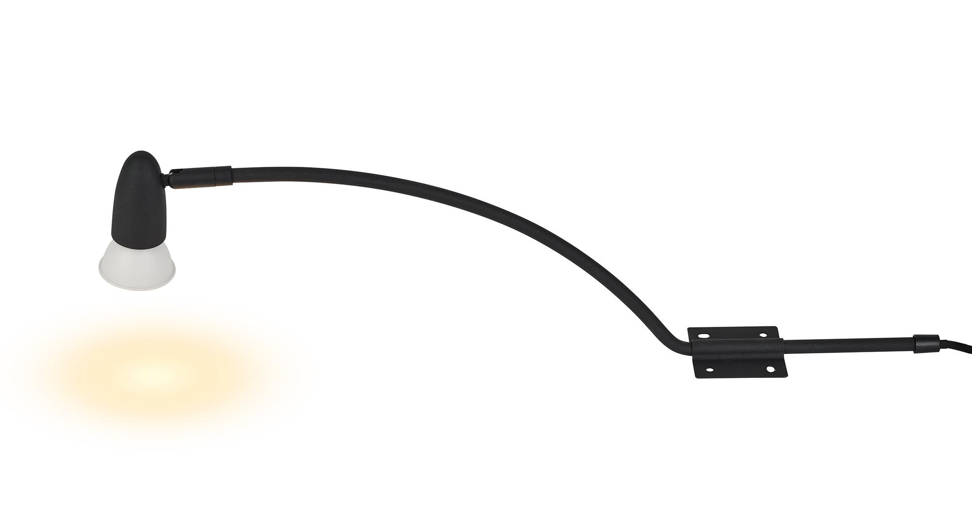 Lex (Set Of 2) Type A Over Cabinet 1 Light GU10 With Adjustable Head And 2m Cable (No Plug) Black