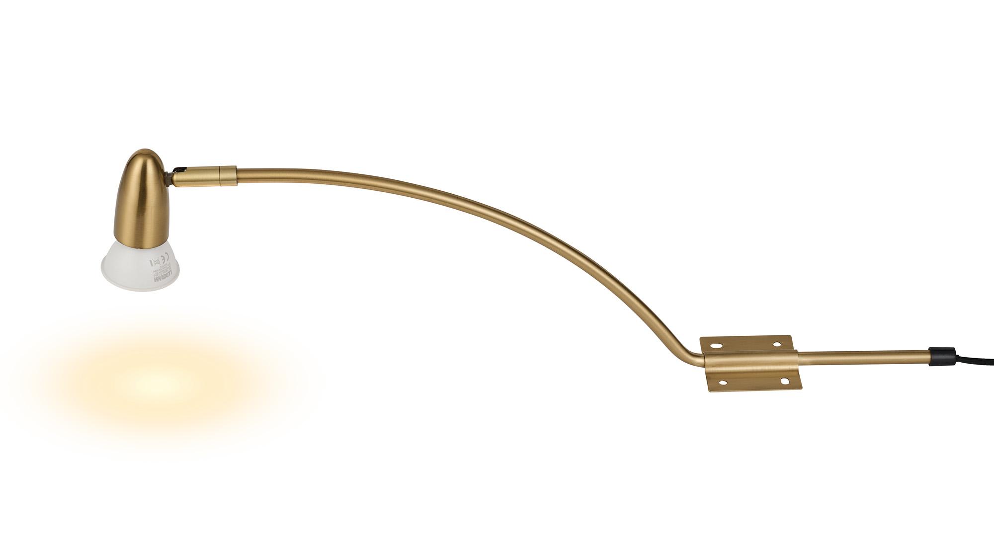 Lex (Set Of 2) Type A Over Cabinet 1 Light GU10 With Adjustable Head And 2m Cable (No Plug) Brass