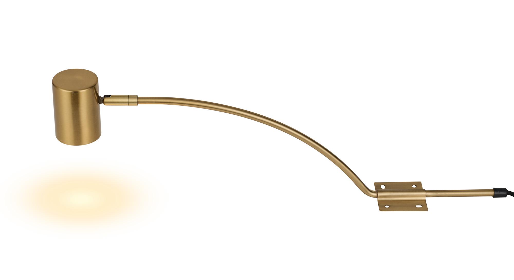 Lex (Set Of 2) Type B Over Cabinet 1 Light GU10 With Adjustable Head And 2m Cable (No Plug) Brass
