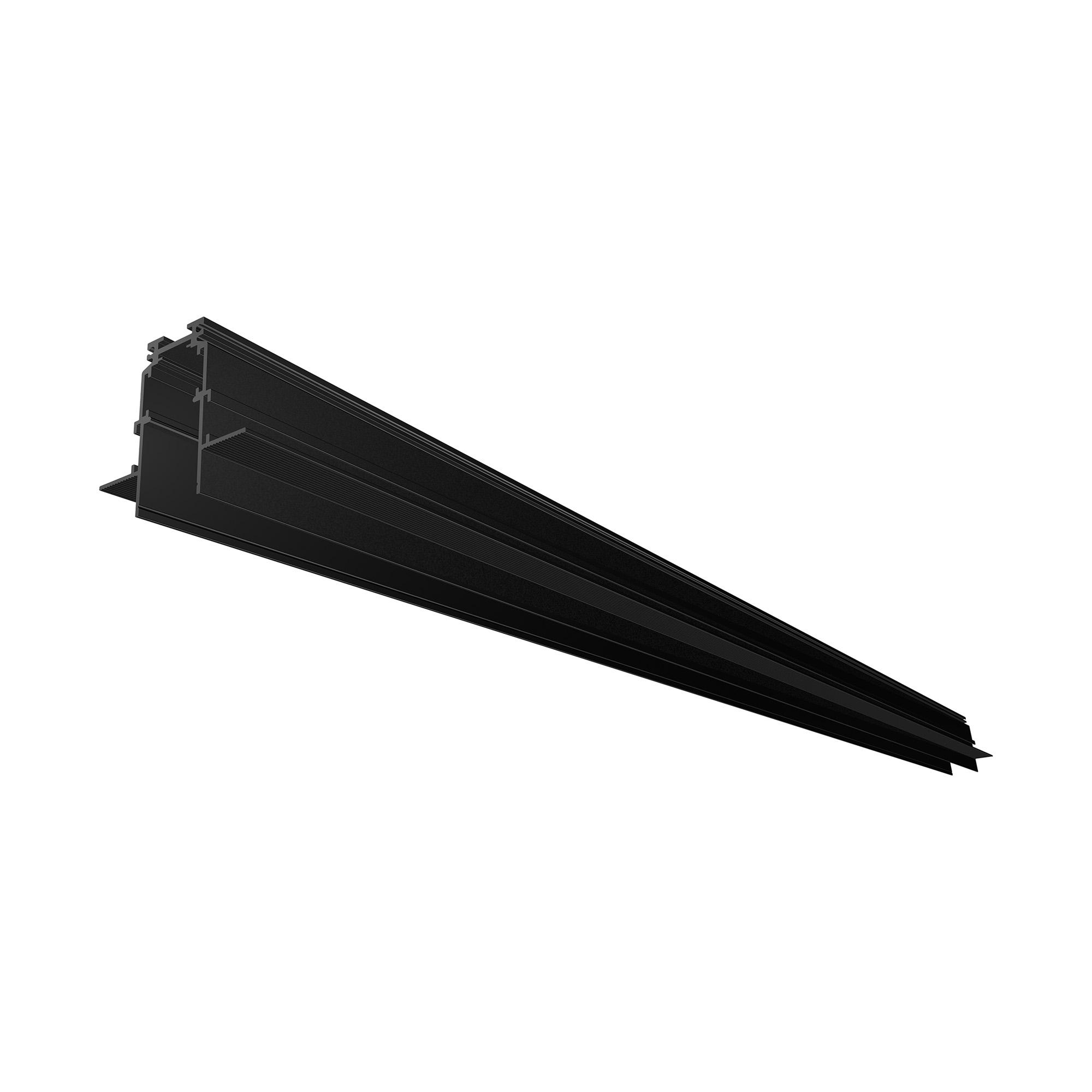 Magneto Recessed Track c/w Endcaps 1m, Black